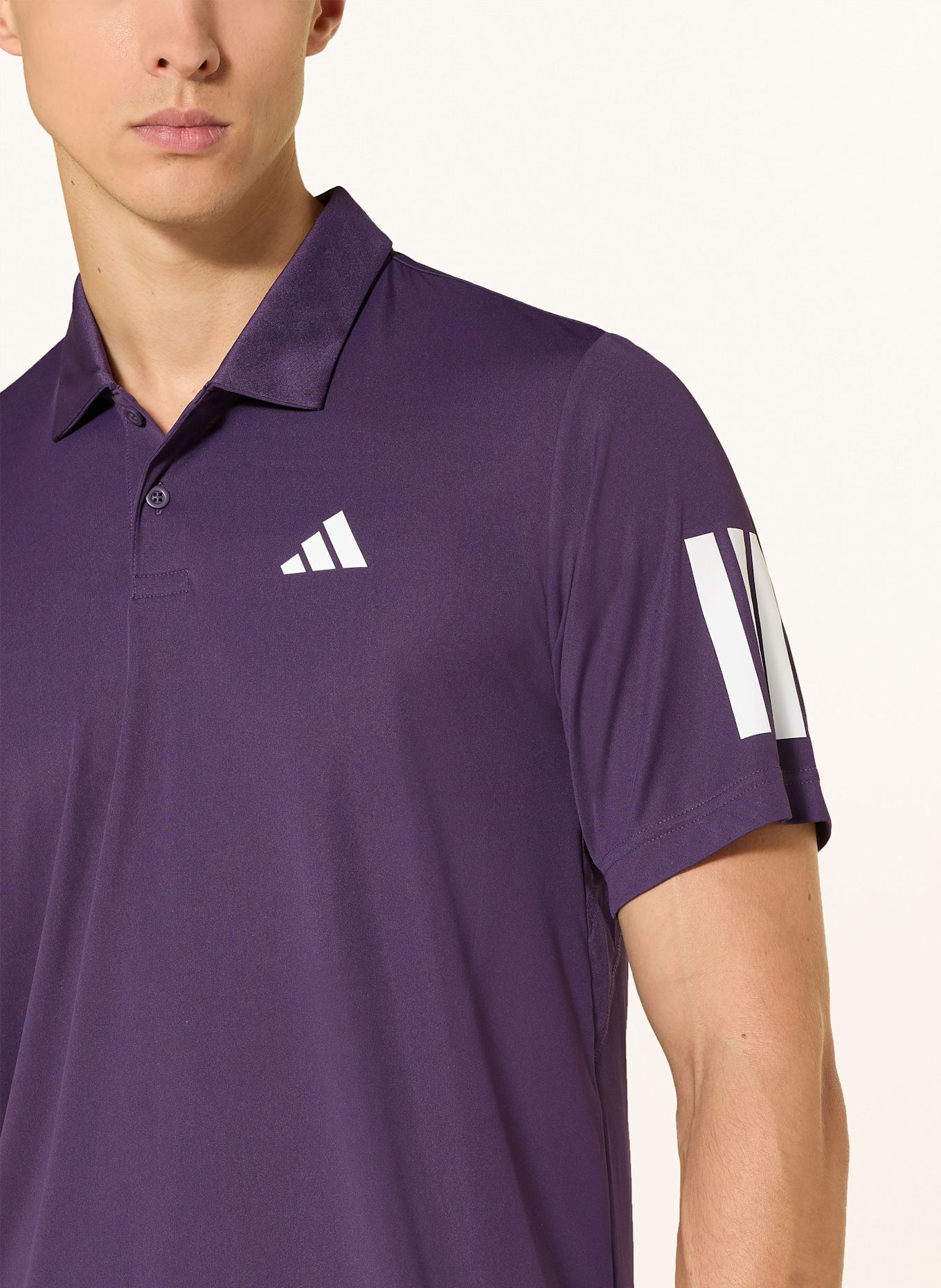 adidas Funktions-Poloshirt CLUB TENNIS 3-STRIPES: DUNKELLILA