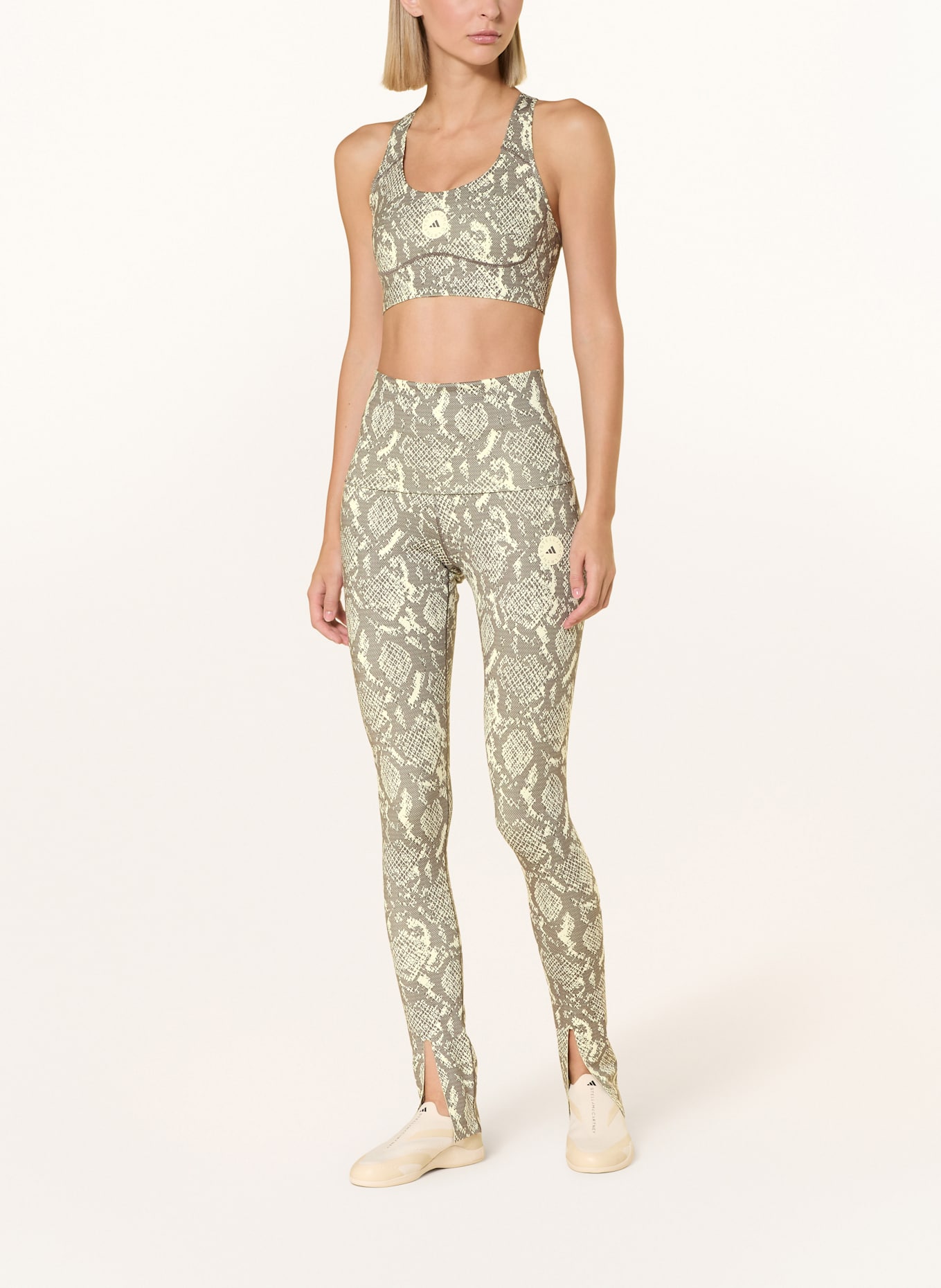 adidas by Stella McCartney Sport-BH ADIDAS BY STELLA MCCARTNEY mit Mesh: TAUPE / ECRU