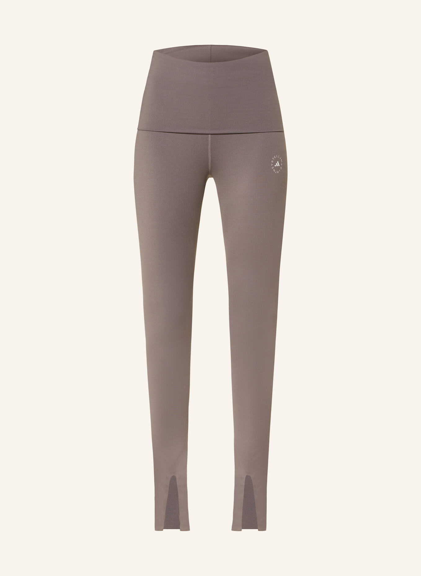 adidas by Stella McCartney Tights ADIDAS BY STELLA MCCARTNEY ROLLTOP SPLITCUF: TAUPE
