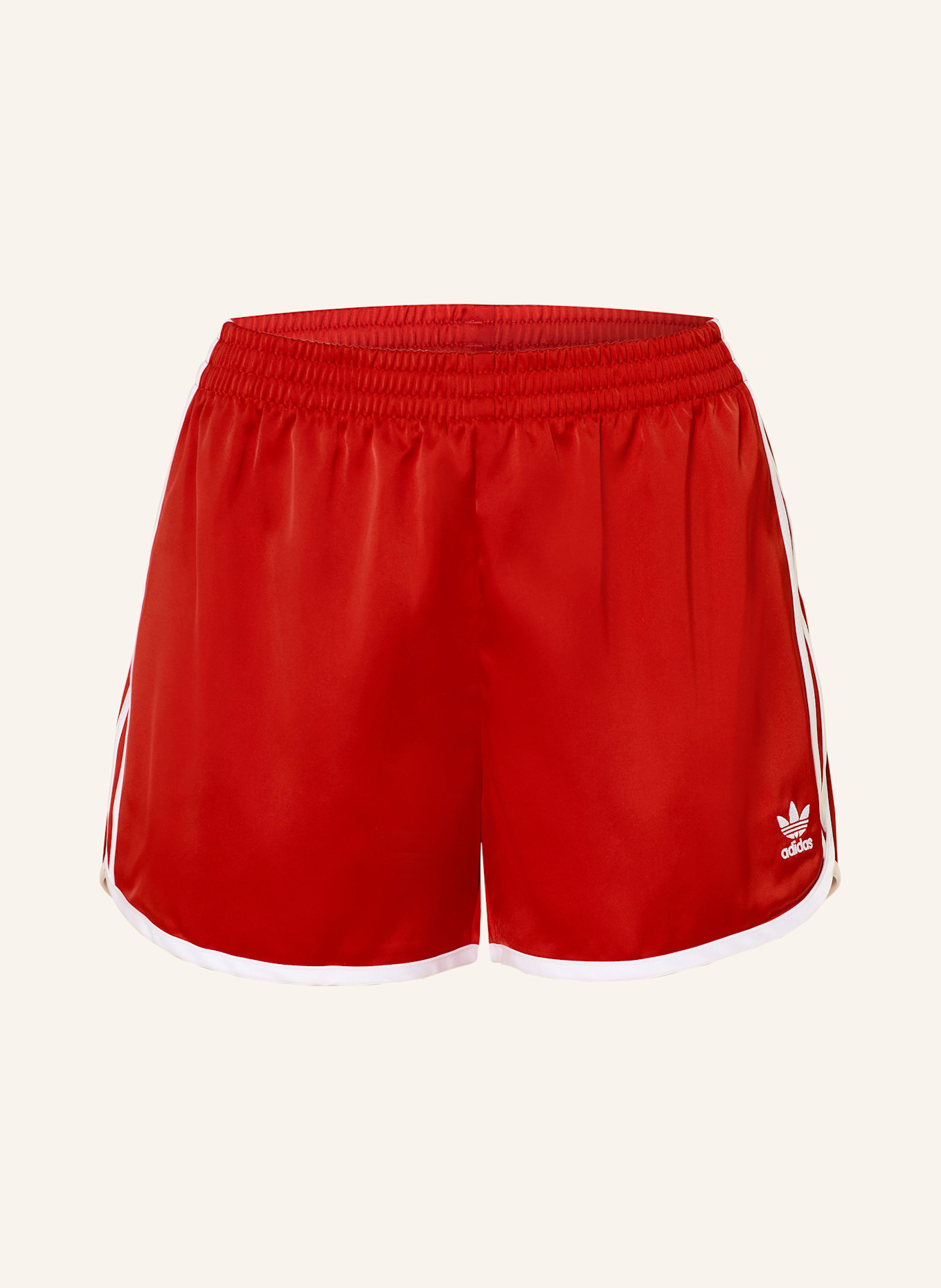 adidas Originals Szorty ADICOLOR 3 STRIPE SPRINTER kolor czerwony/ bia?y