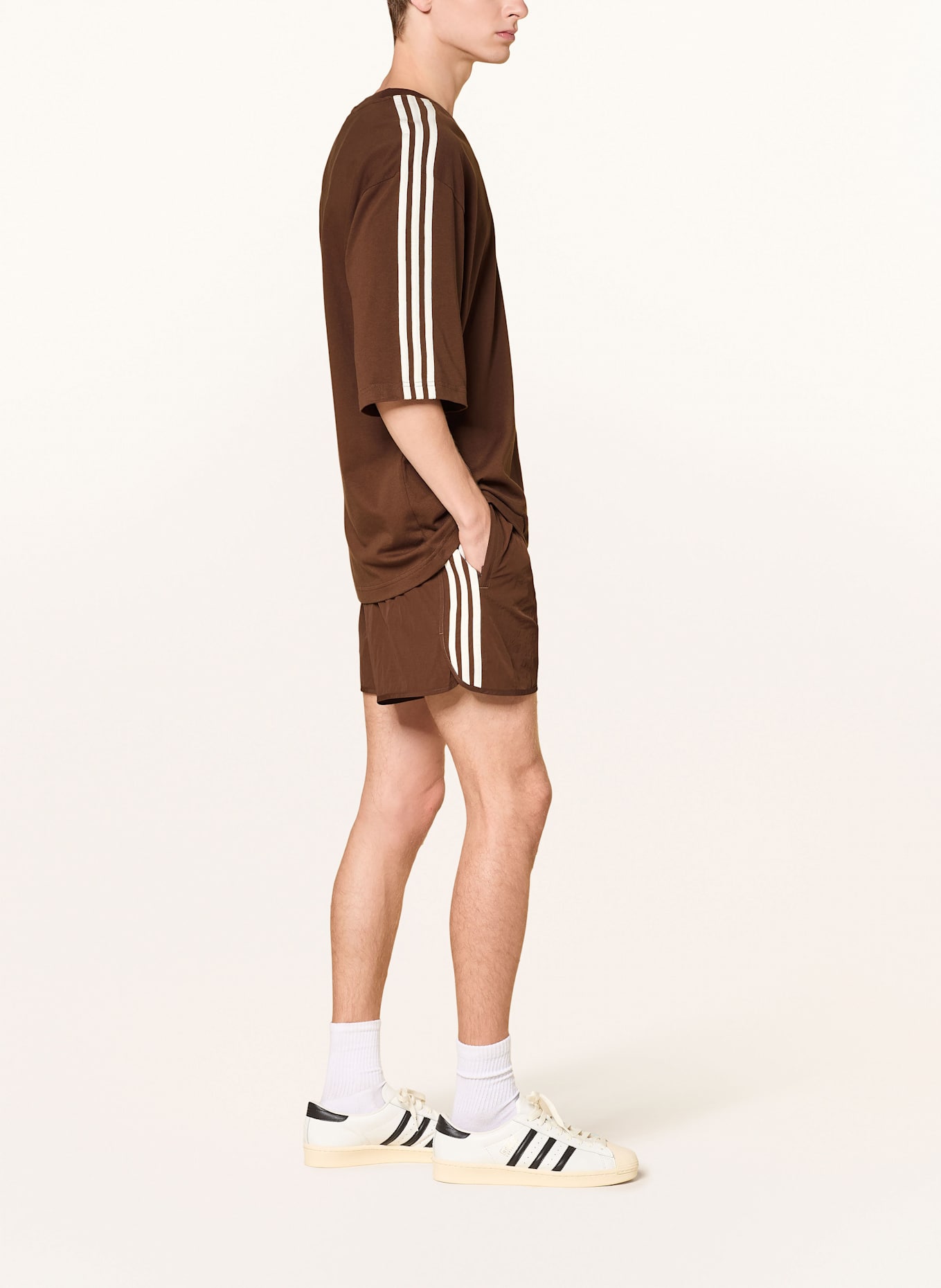 adidas Originals Shorts ADICOLOR CLASSICS SPRINTER: ECRU / BRAUN