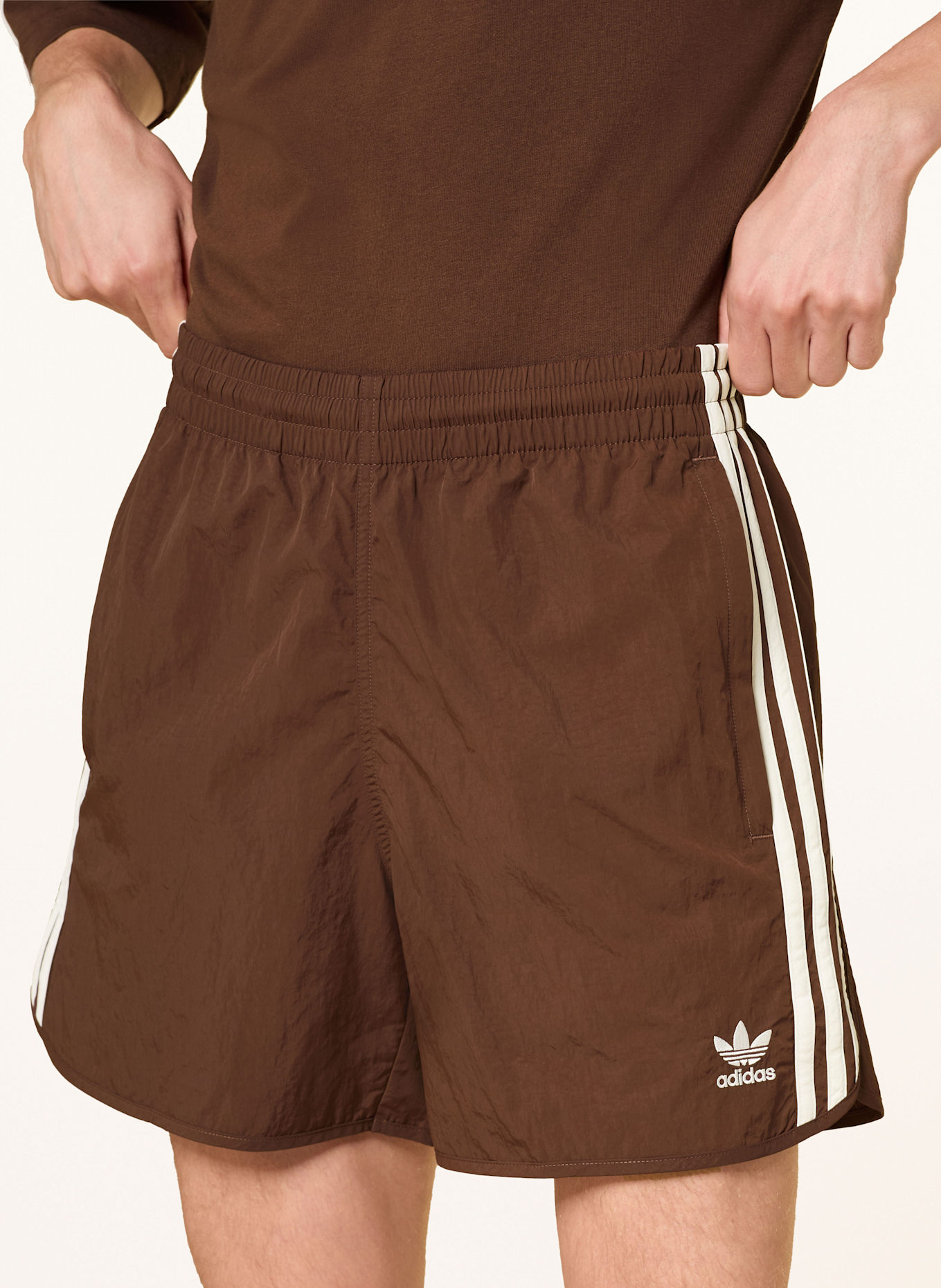 adidas Originals Shorts ADICOLOR CLASSICS SPRINTER: ECRU / BRAUN