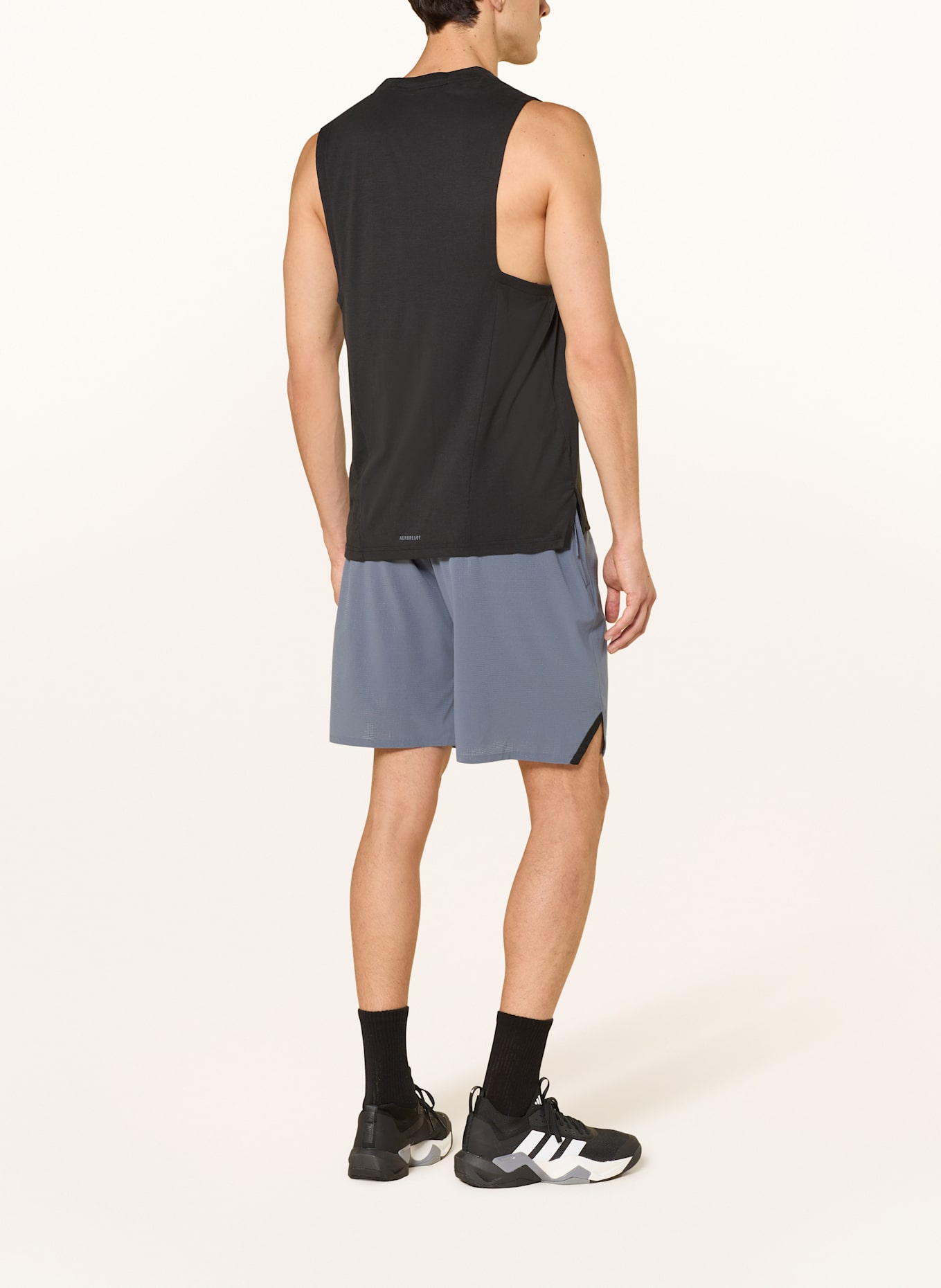 adidas Short d'entraînement DESIGNED FOR TRAINING HEAT.RDY HIIT: BLEU GRIS