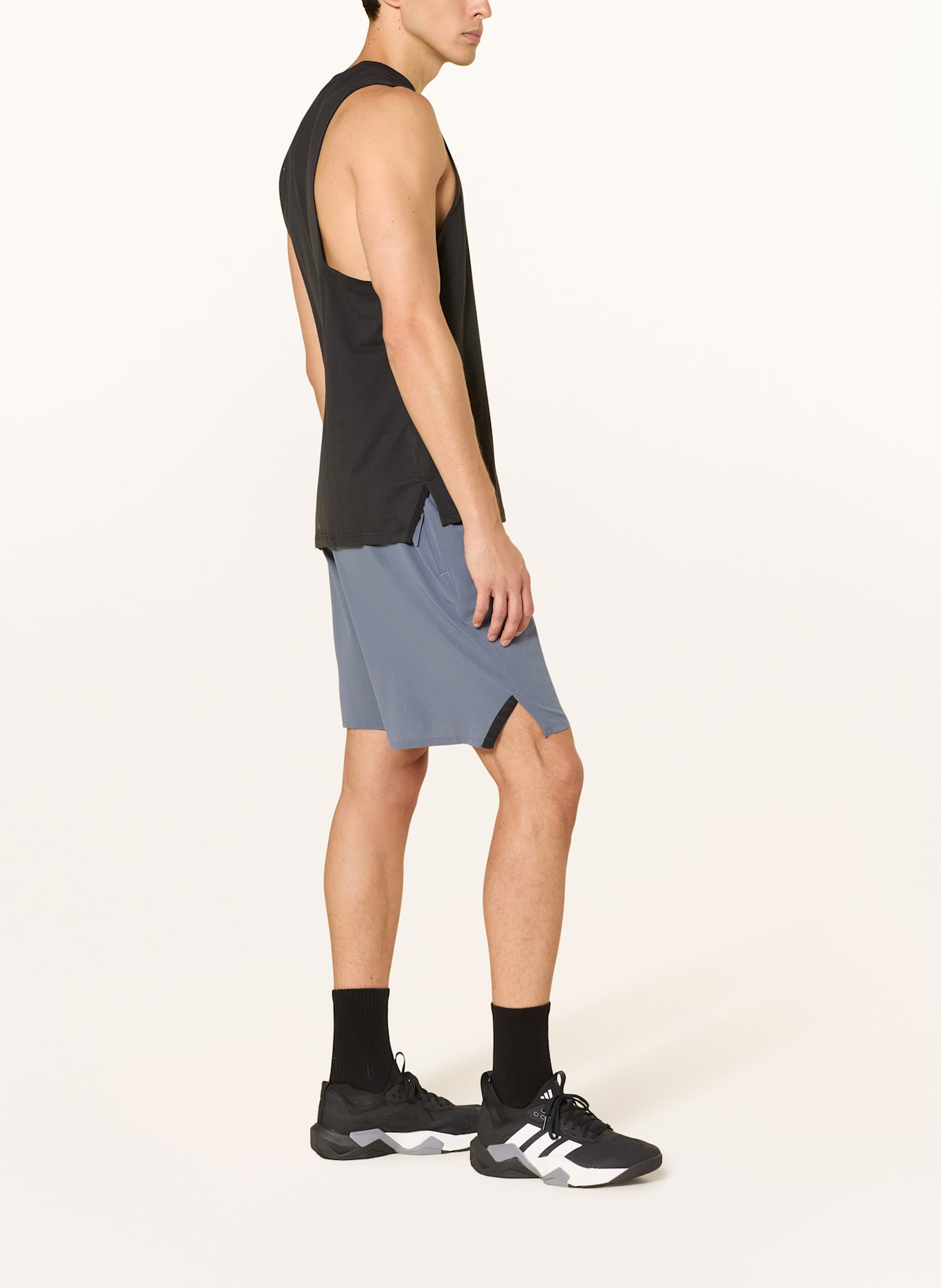 adidas Short d'entraînement DESIGNED FOR TRAINING HEAT.RDY HIIT: BLEU GRIS