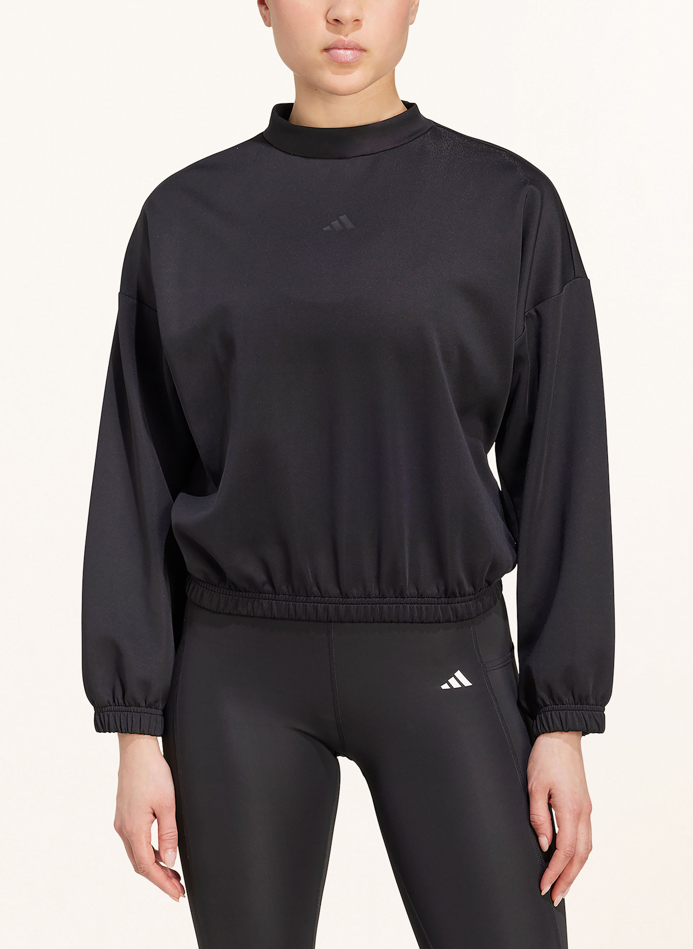 adidas Sweatshirt MOTION ESSENTIALS COVER UP: SCHWARZ