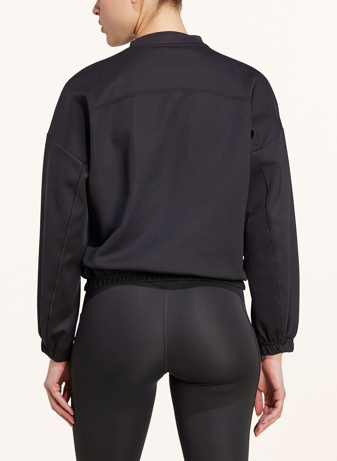 adidas Sweatshirt MOTION ESSENTIALS COVER UP: SCHWARZ