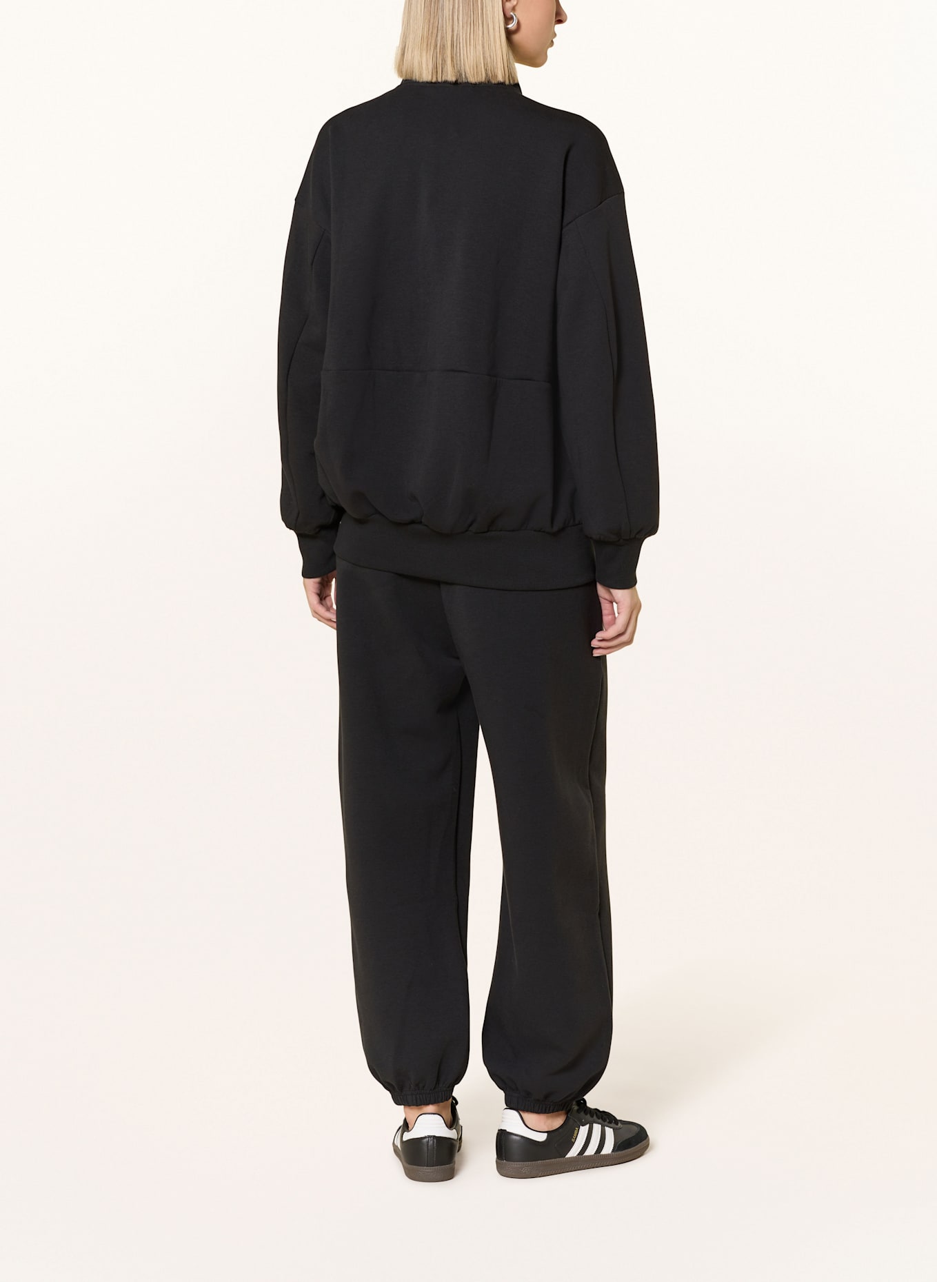 adidas directory SOFT LUX sweat jacket: BLACK