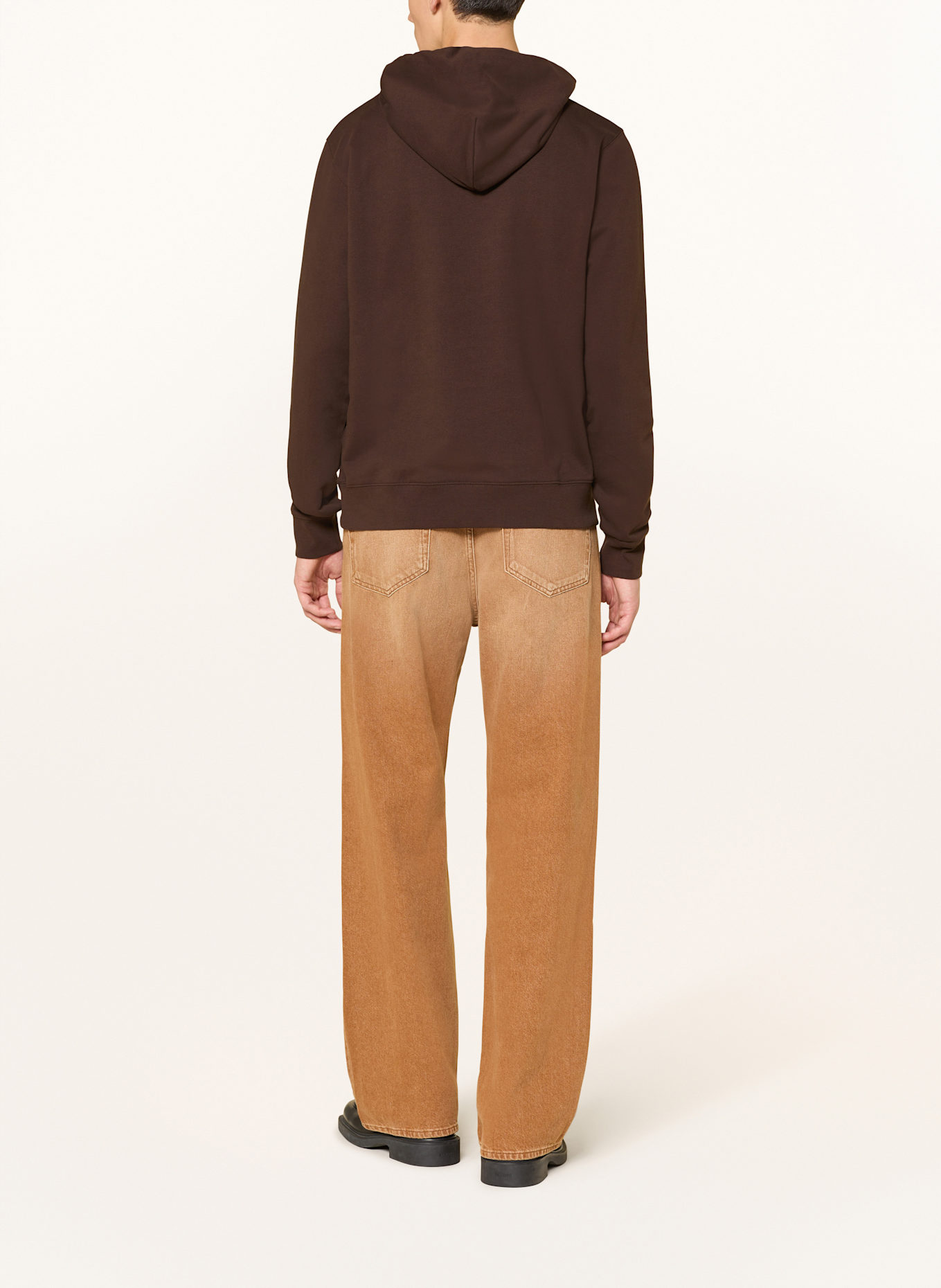 SANDRO Bluza z kapturem: CIEMNOBRĄZOWY