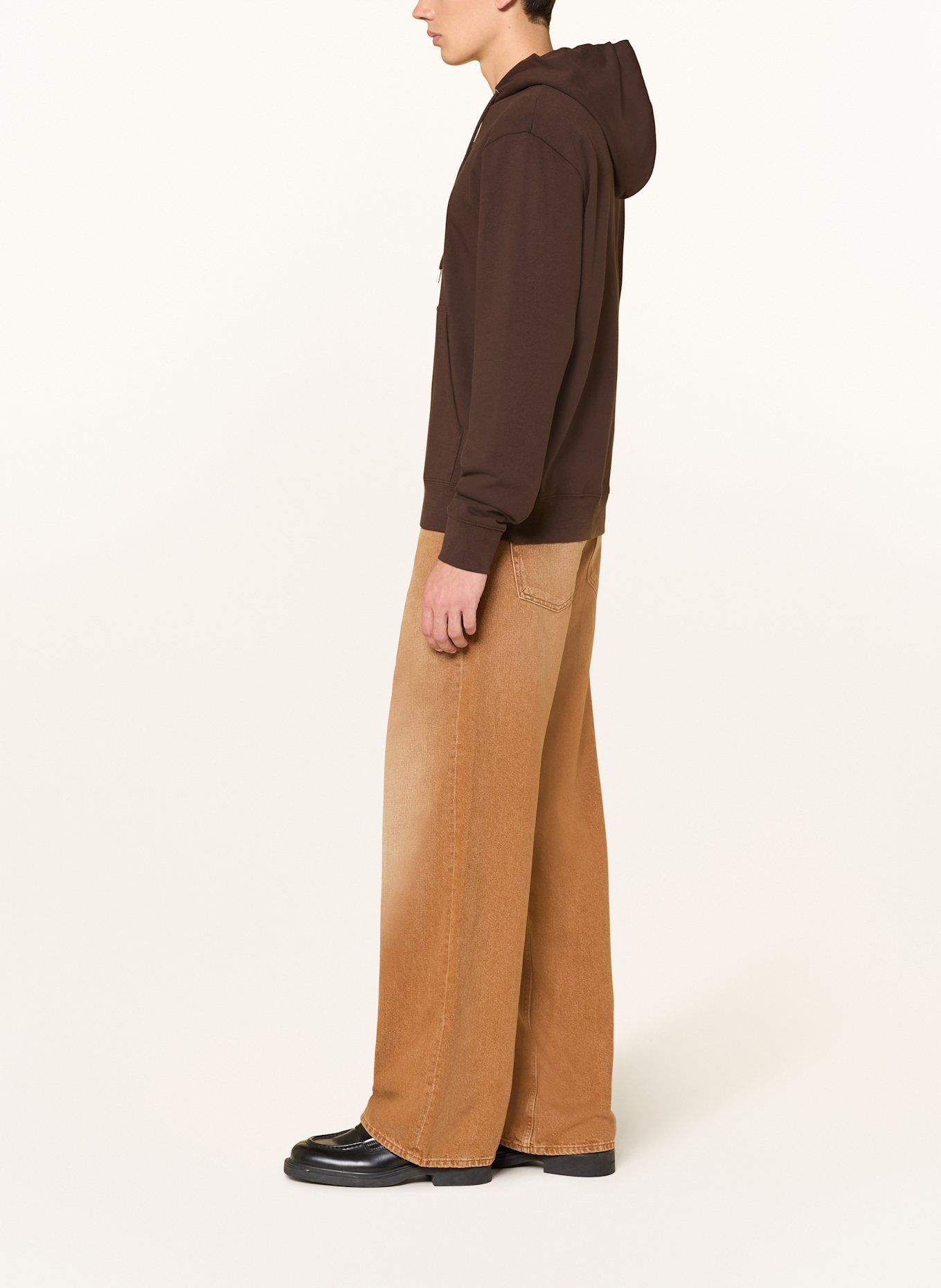 SANDRO Bluza z kapturem: CIEMNOBRĄZOWY