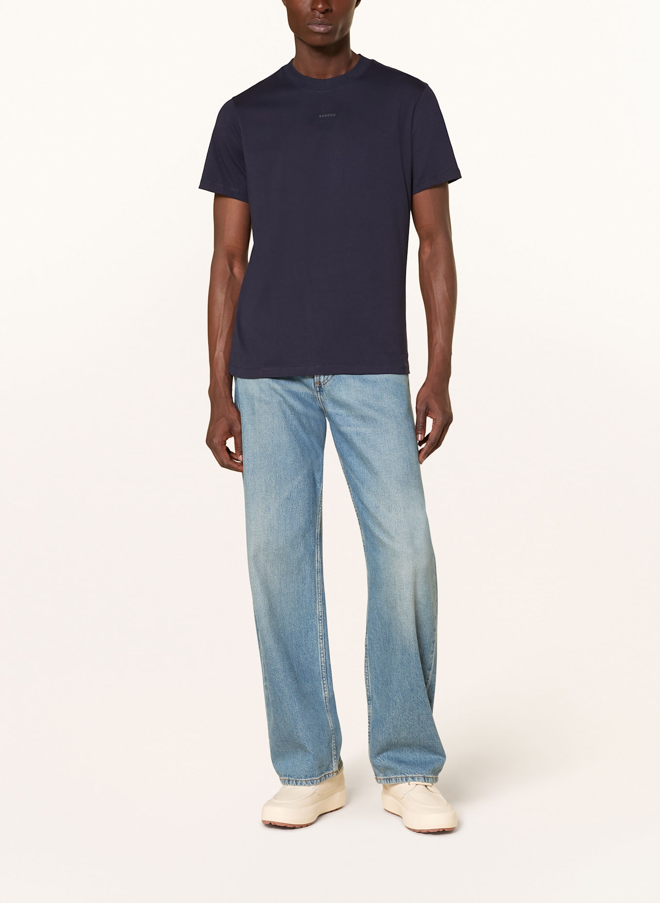 SANDRO T-Shirt: DUNKELBLAU