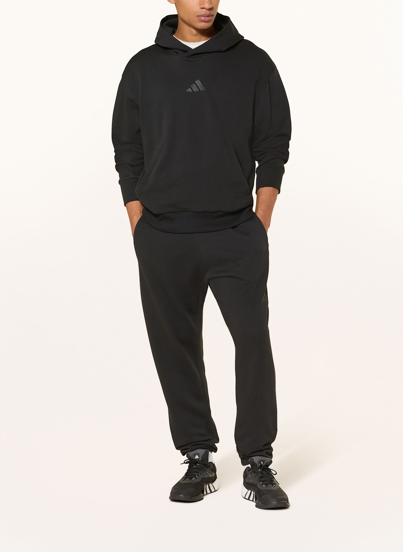 adidas adidas career website 2017 youtube oversize ALL SZN FRENCH TERRY: CZARNY