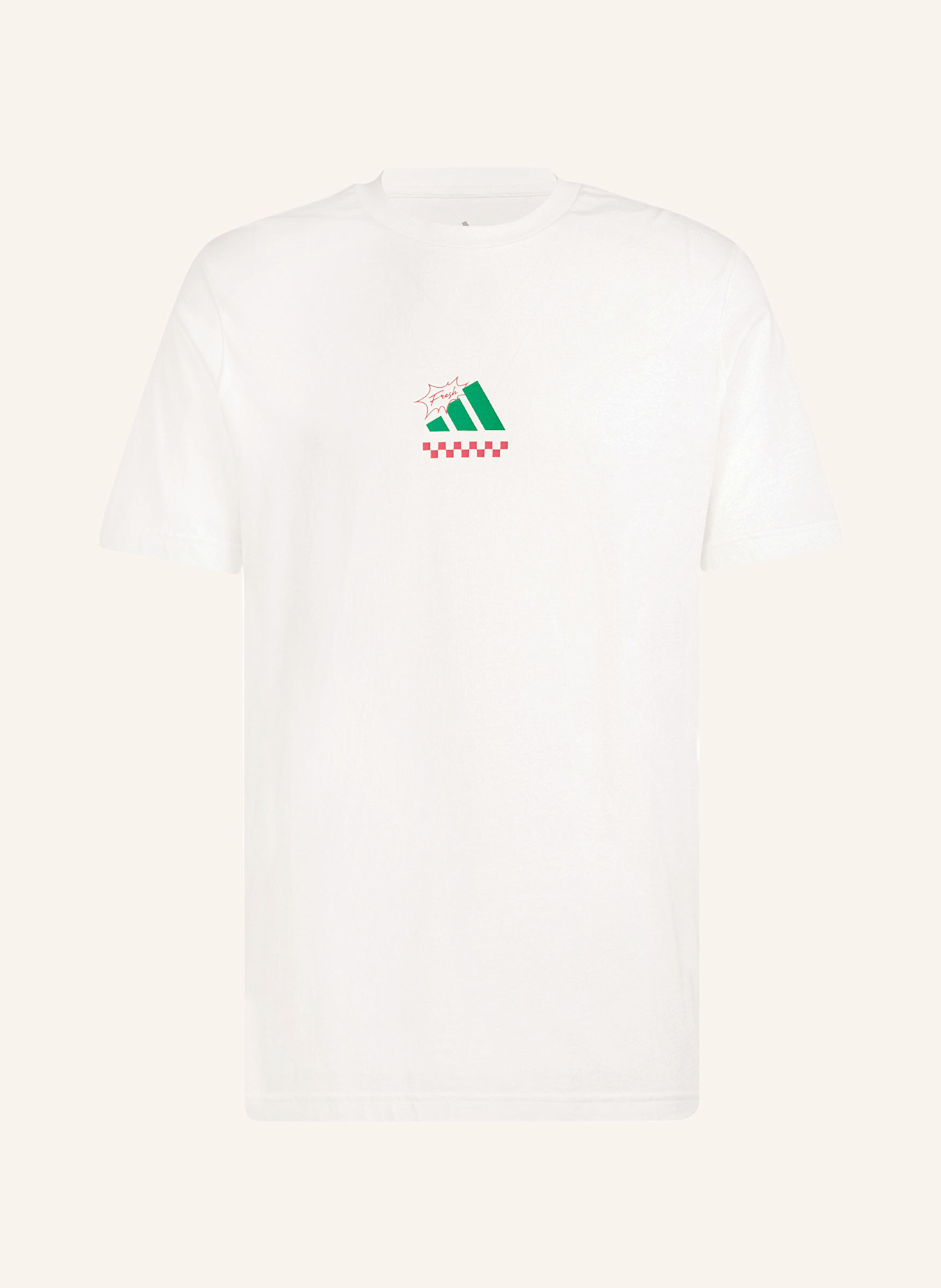 adidas T-Shirt LOUNGE PIZZA GRAPHIC: WEISS