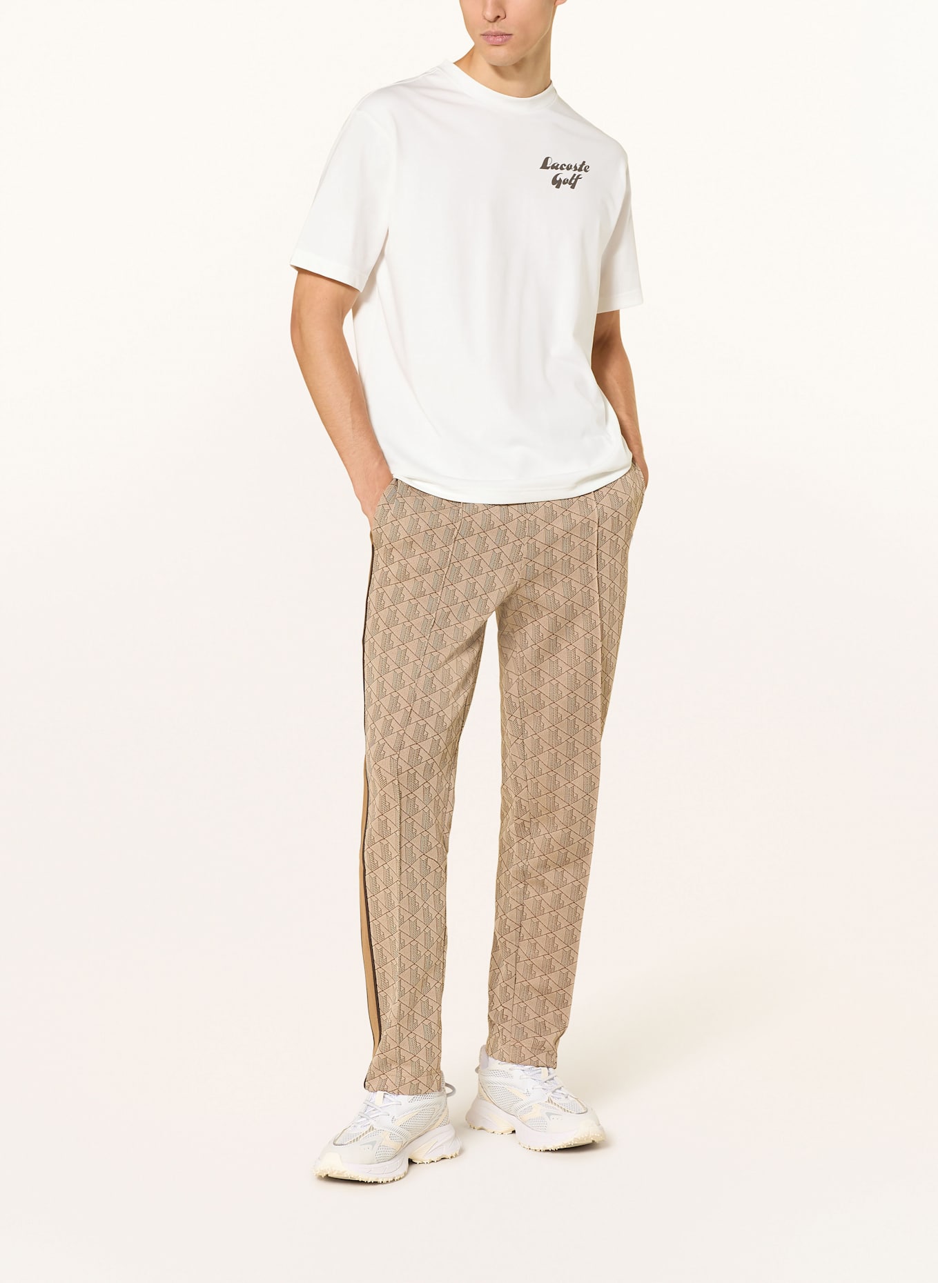 LACOSTE Koszulka funkcyjna: BIAŁY