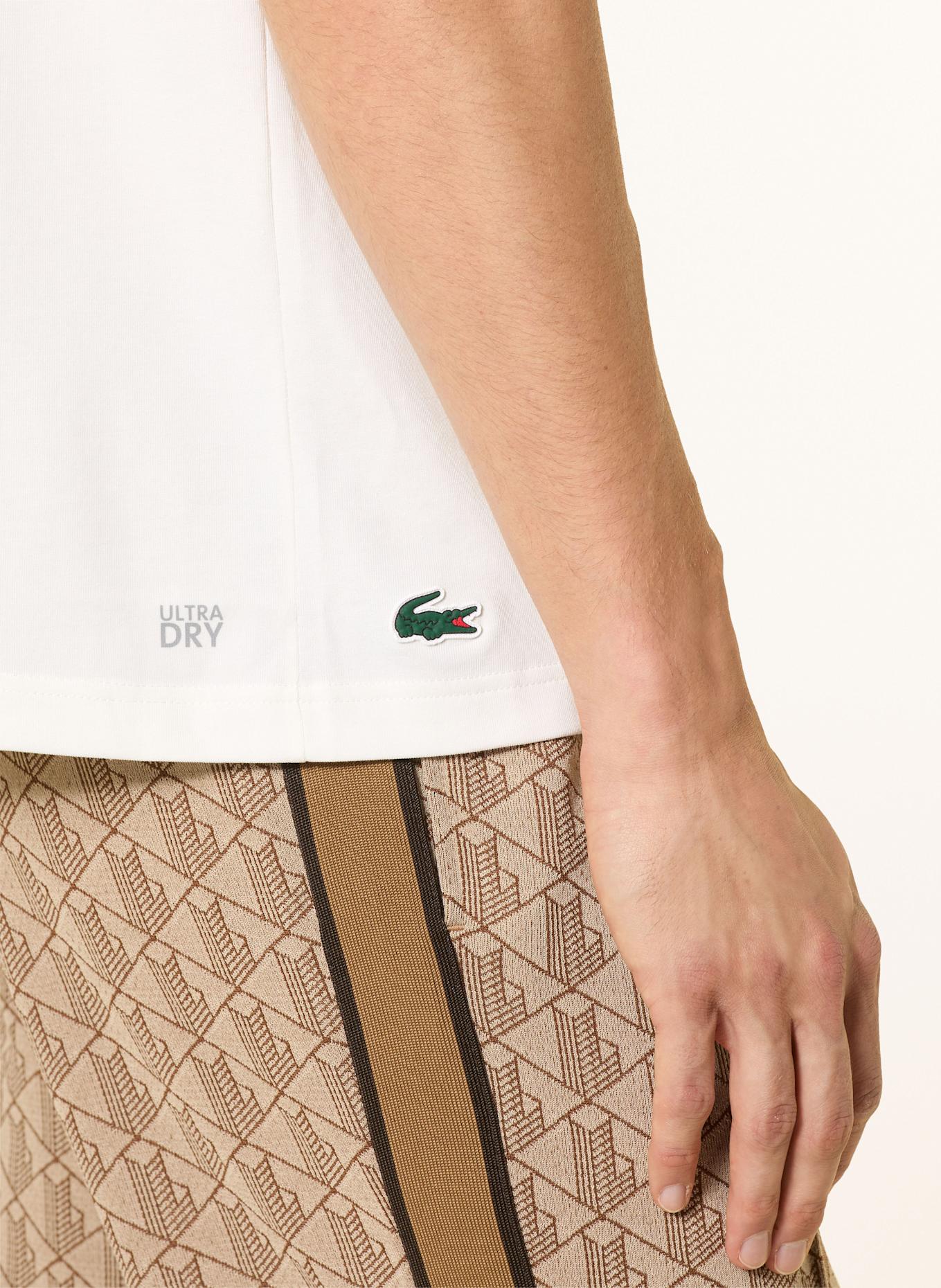 LACOSTE Koszulka funkcyjna: BIAŁY