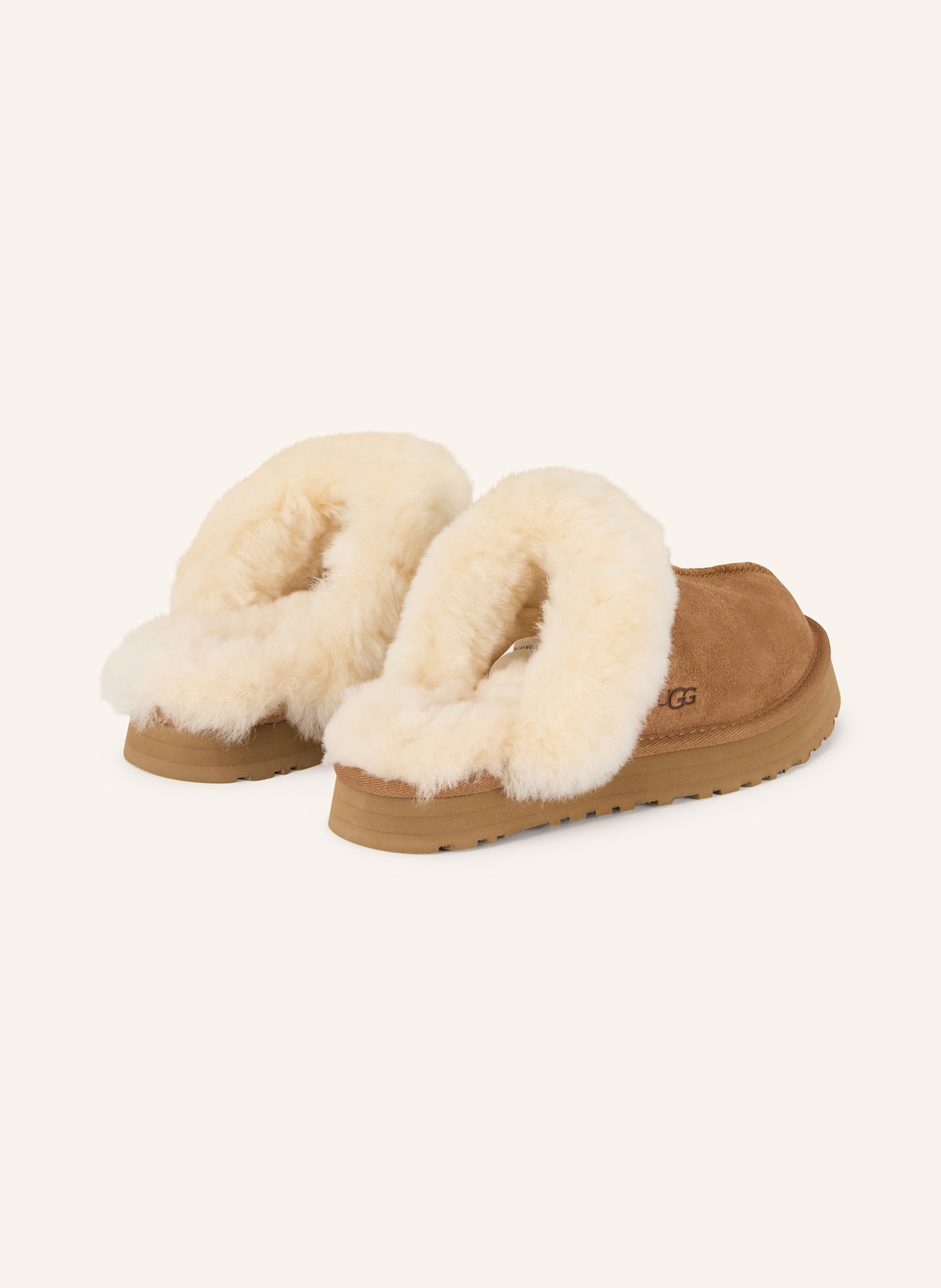 UGG Pantoletten DISQUETTE: COGNAC / ECRU