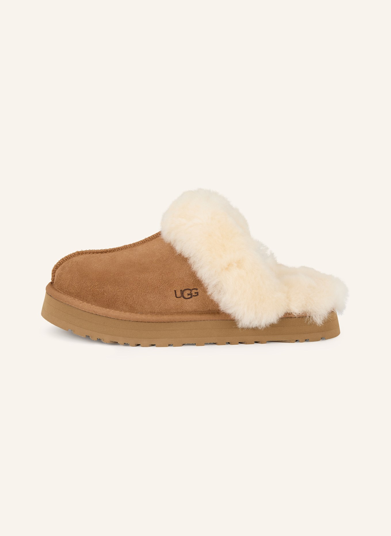UGG Pantoletten DISQUETTE: COGNAC / ECRU