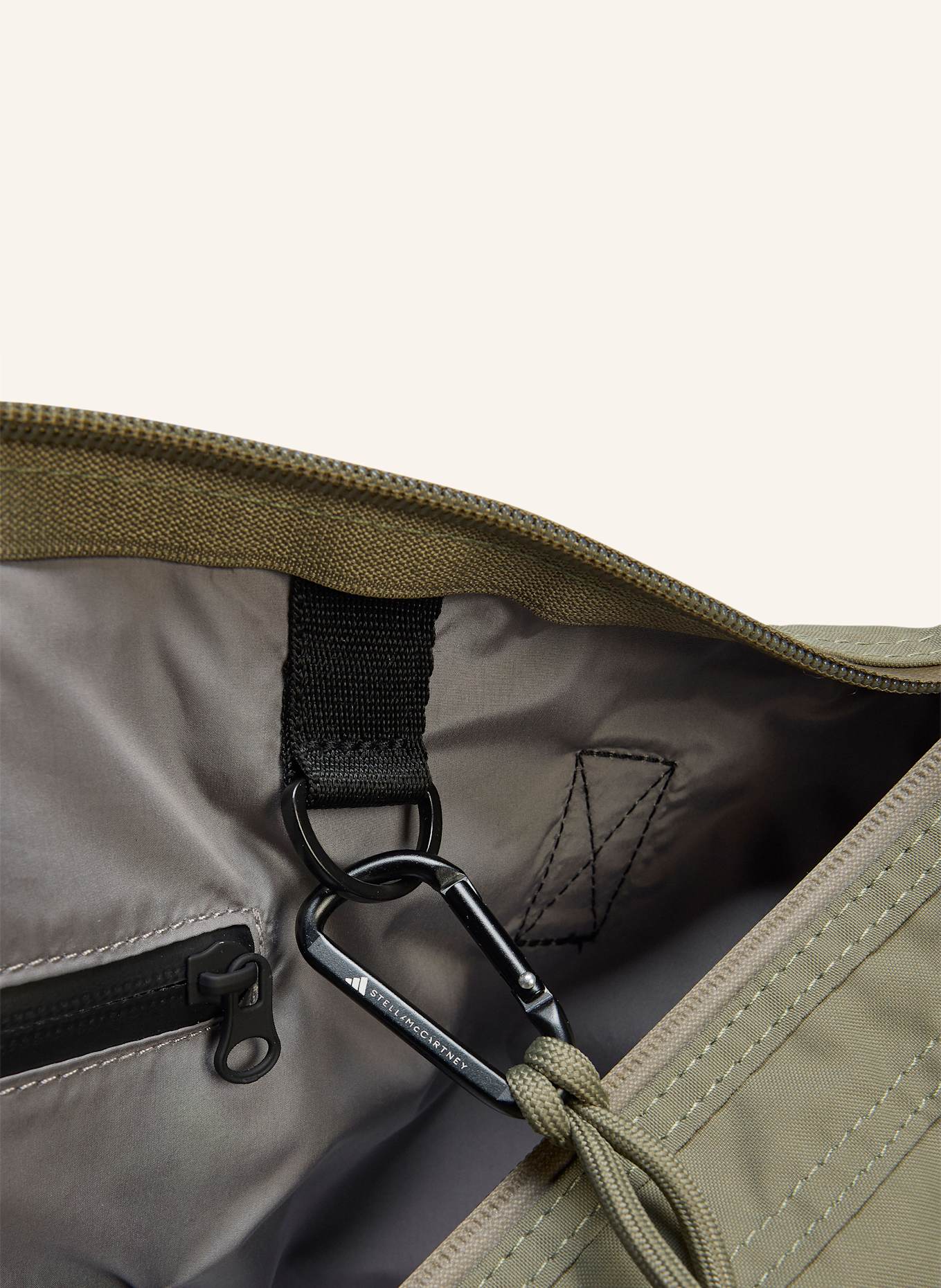 adidas by Stella McCartney Sporttasche ADIDAS BY STELLA MCCARTNEY: KHAKI / GRAU