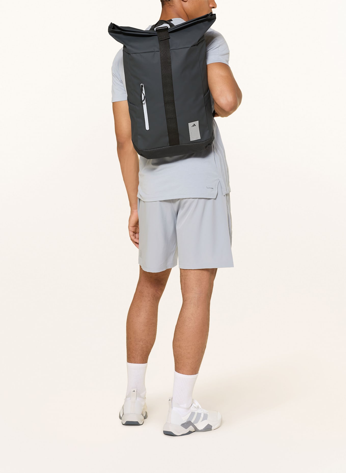 adidas Backpack ADIDAS HYBRID BACKPACK 26.5 l with laptop compartment: DARK GRAY/ BLACK/ WHITE