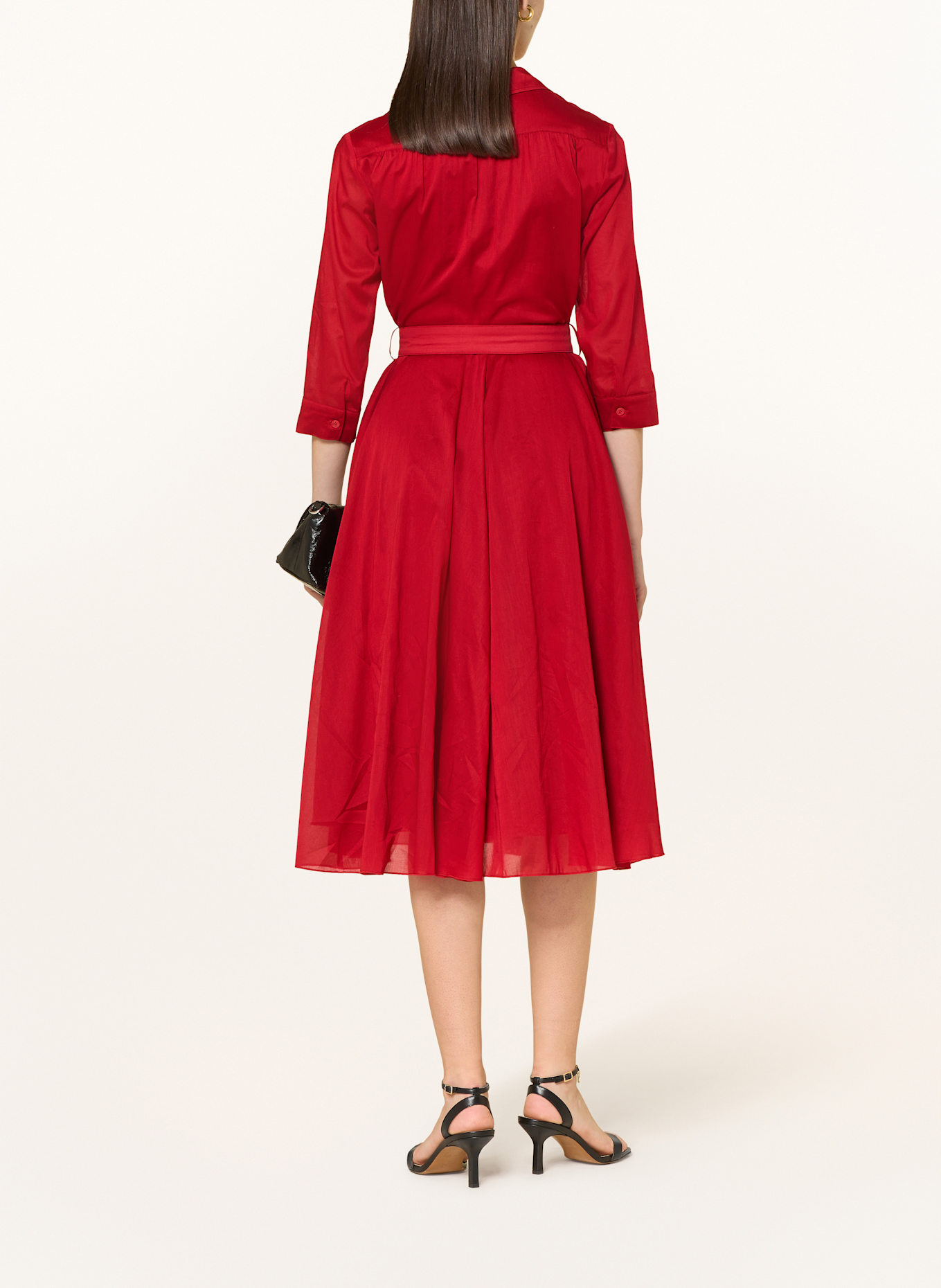 RIANI Hemdblusenkleid mit 3/4-Arm: ROT