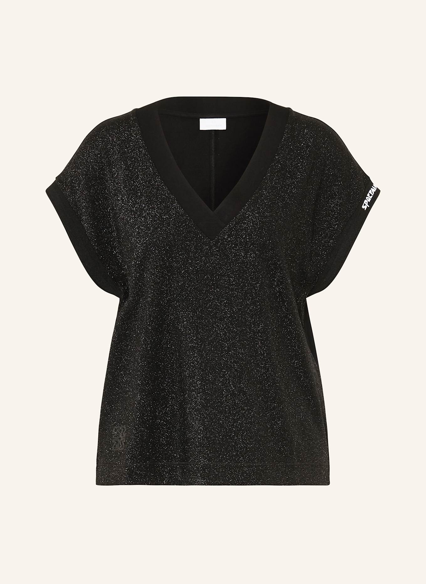 SPORTALM T-shirt avec fil pailleté: NOIR