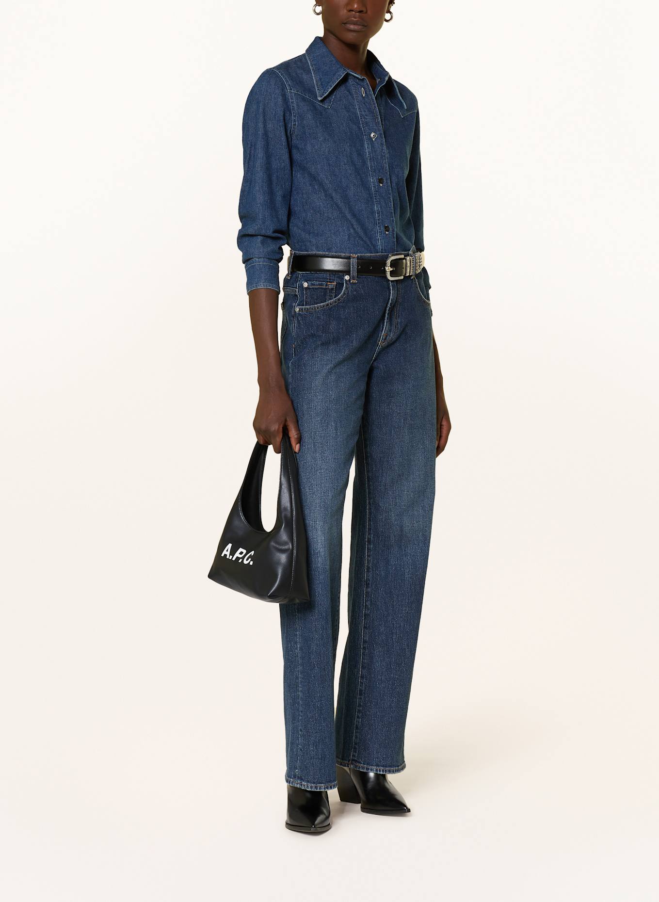 A.P.C. Schultertasche BABY NINON: SCHWARZ