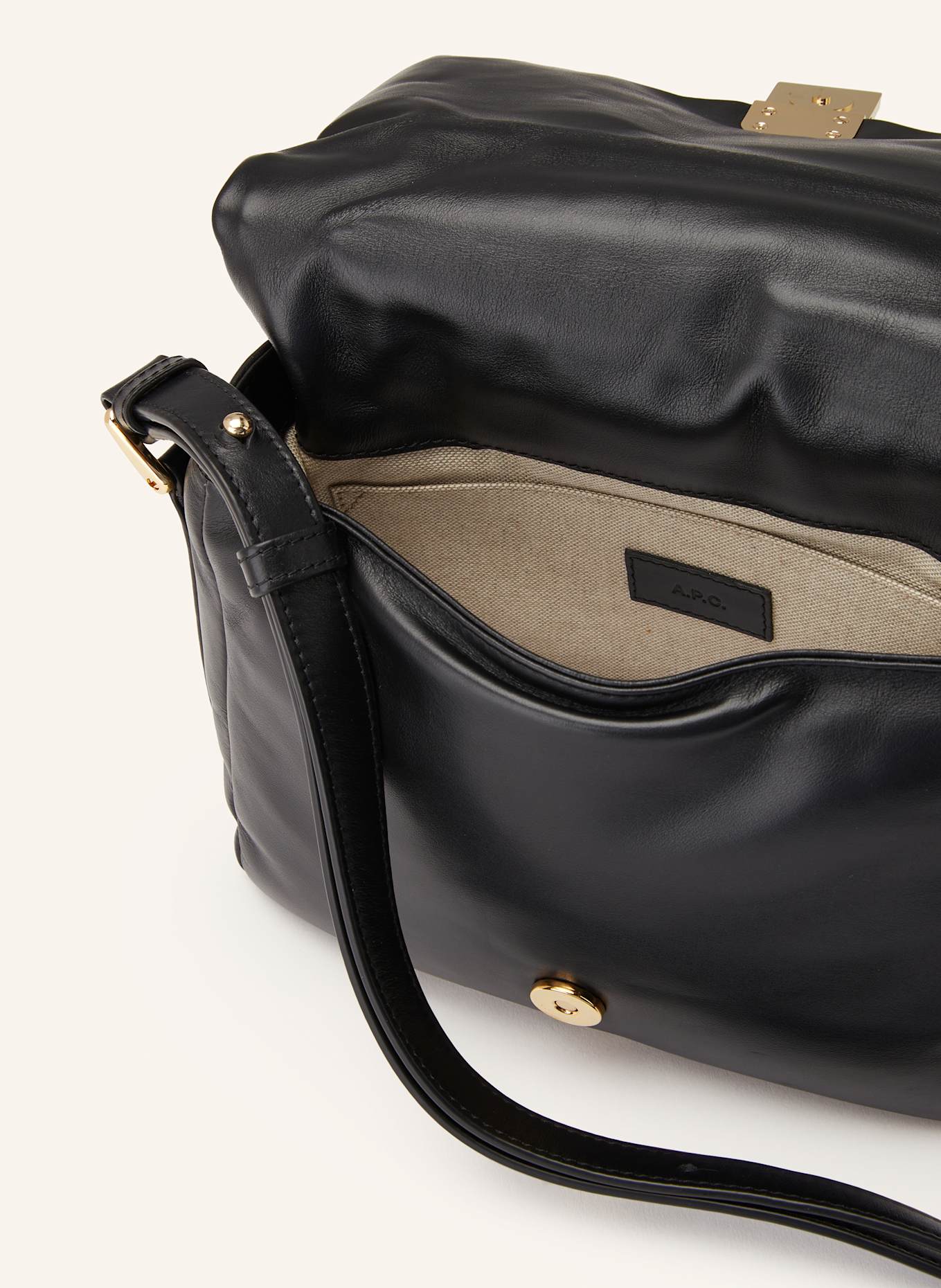 A.P.C. Torba na ramię GRACE: CZARNY