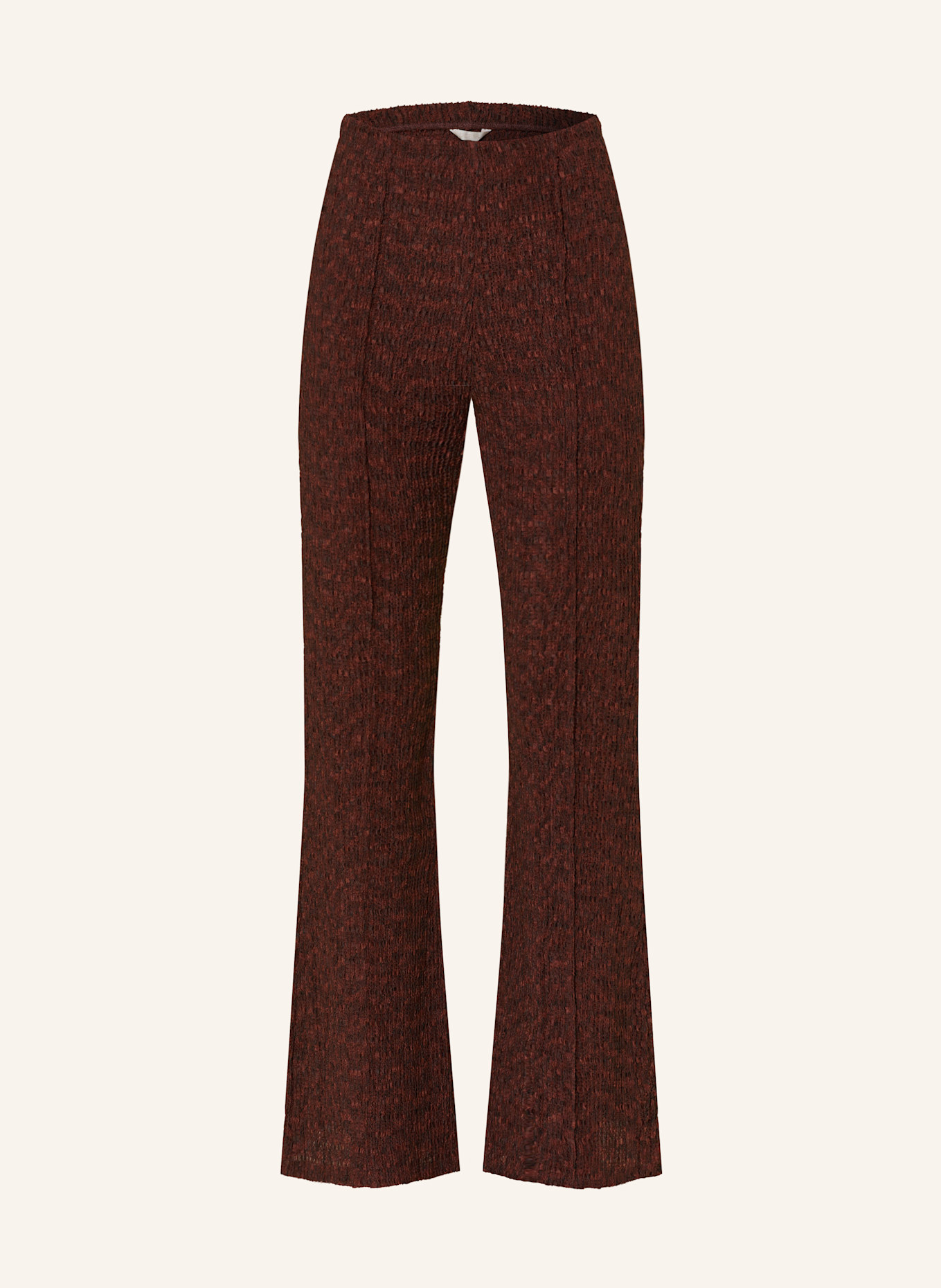 GUESS Marlenehose NALENY: DUNKELBRAUN / SCHWARZ