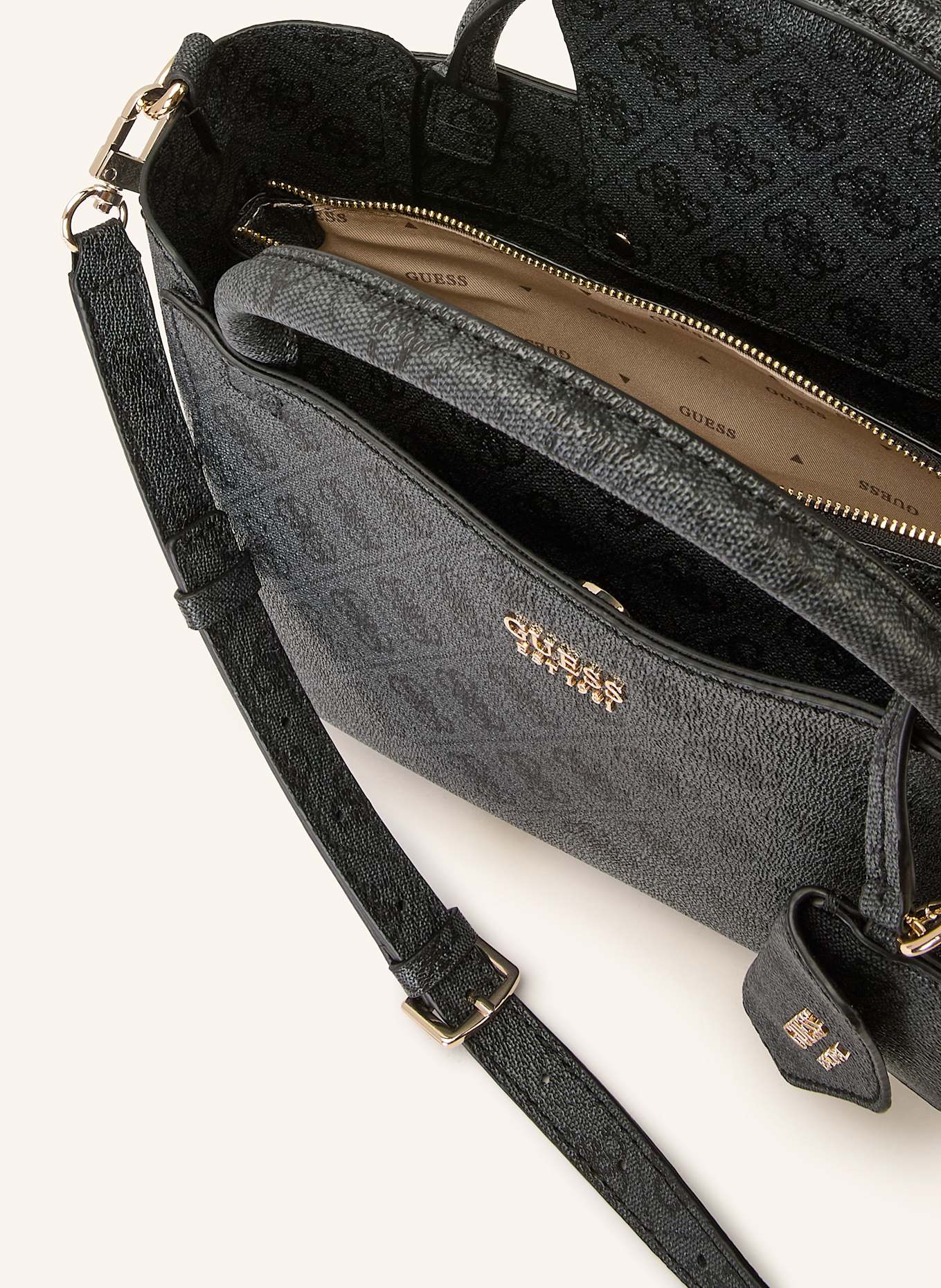 GUESS Handtasche BRENTON: DUNKELGRAU