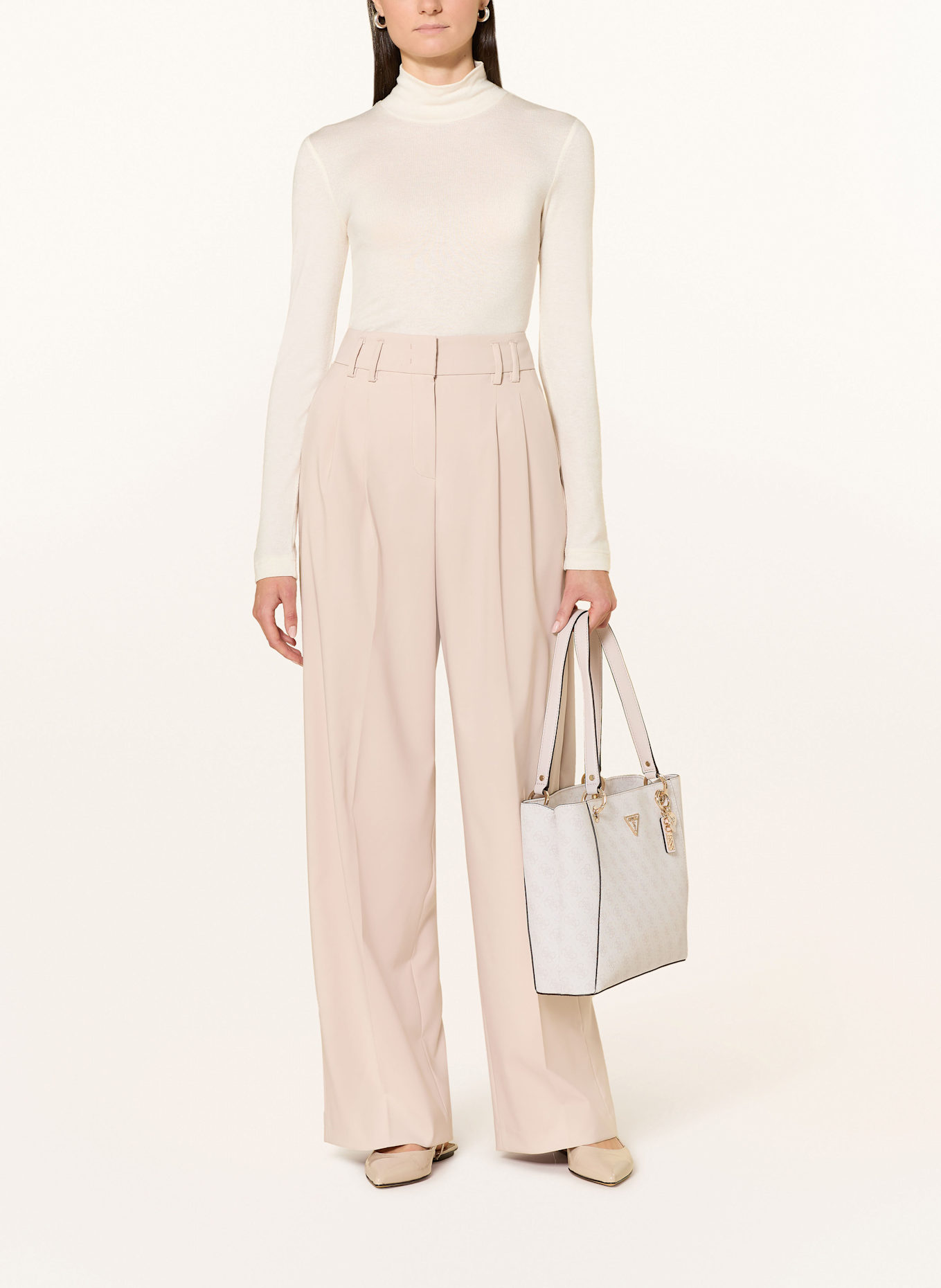 GUESS Shopper NOELLE II: CREAM/ LIGHT GRAY