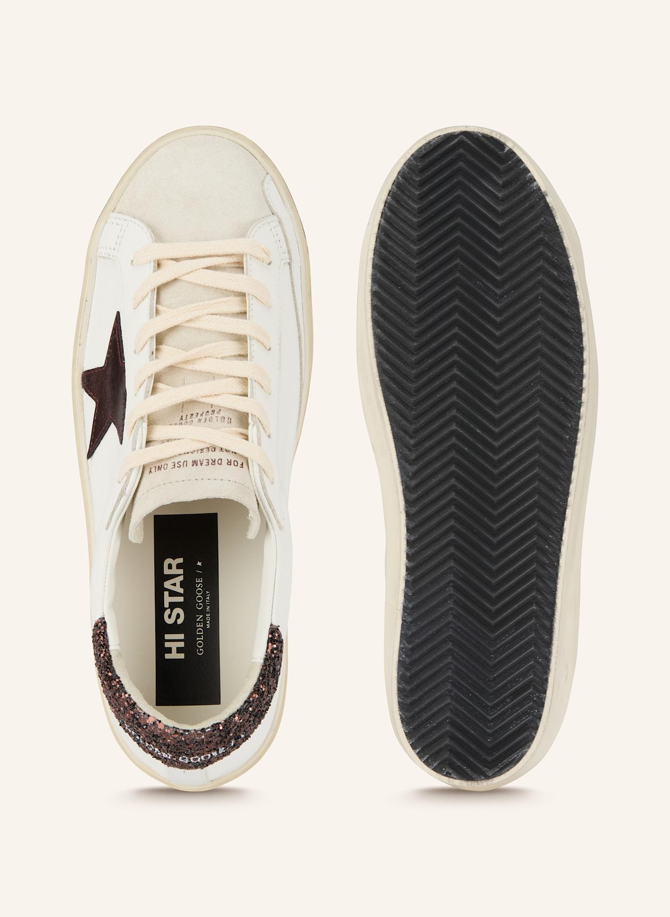 GOLDEN GOOSE Sneaker HI STAR: WEISS / CREME