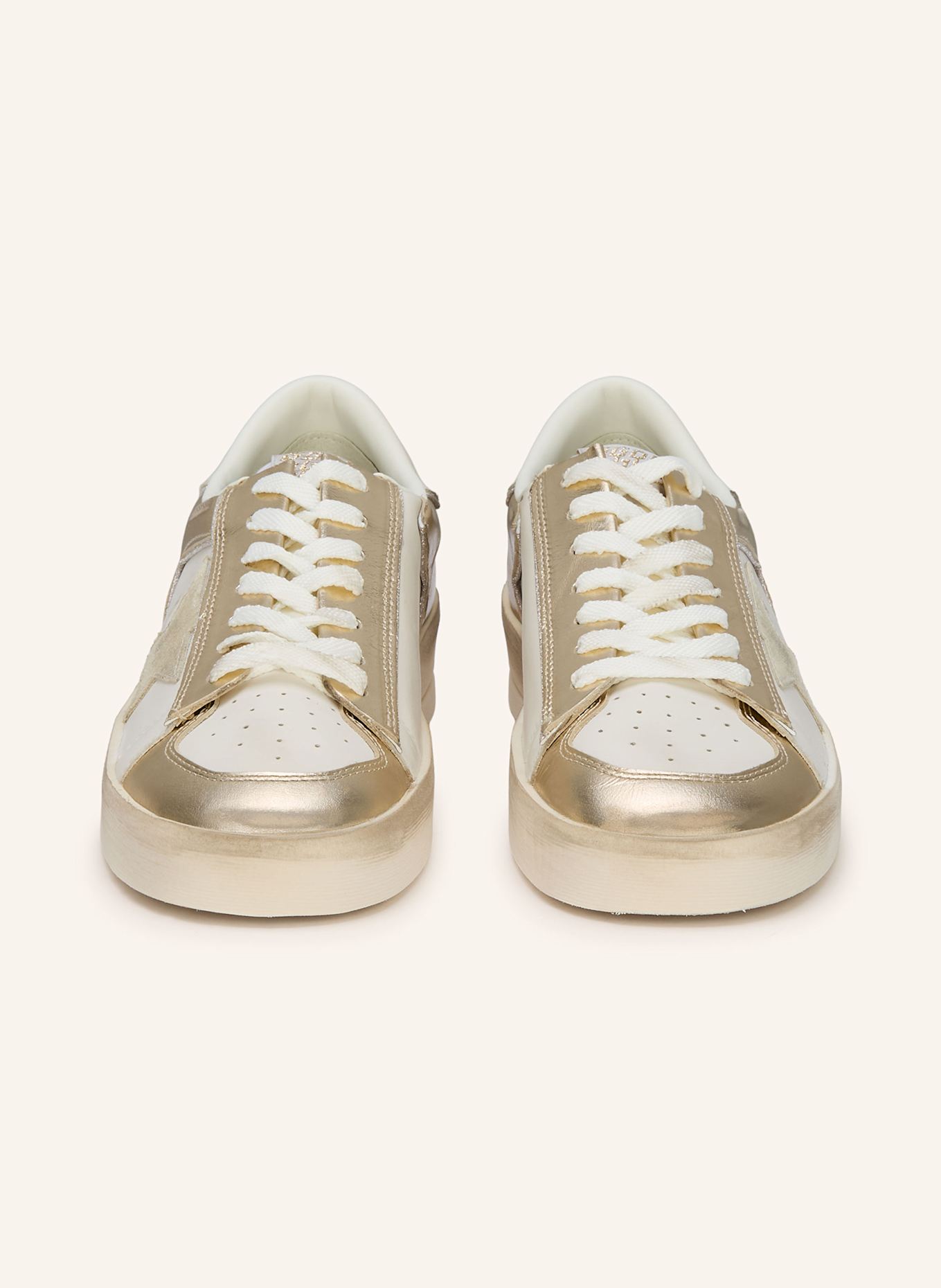 GOLDEN GOOSE Sneaker: WEISS / BEIGE