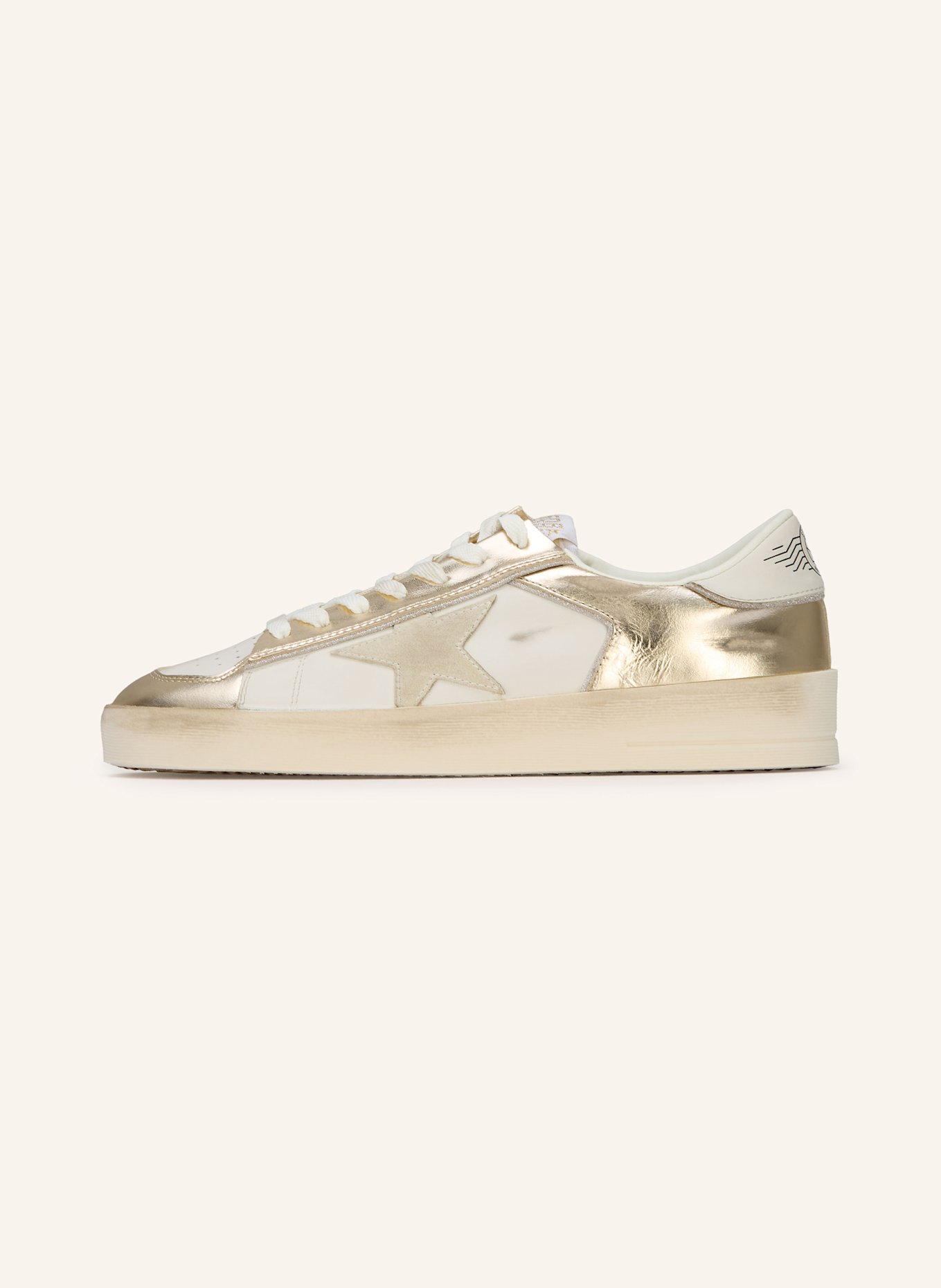 GOLDEN GOOSE Sneaker: WEISS / BEIGE