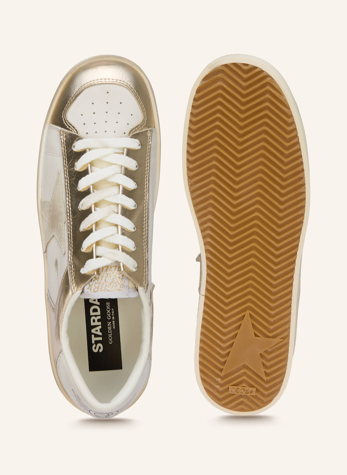 GOLDEN GOOSE Sneaker: WEISS / BEIGE