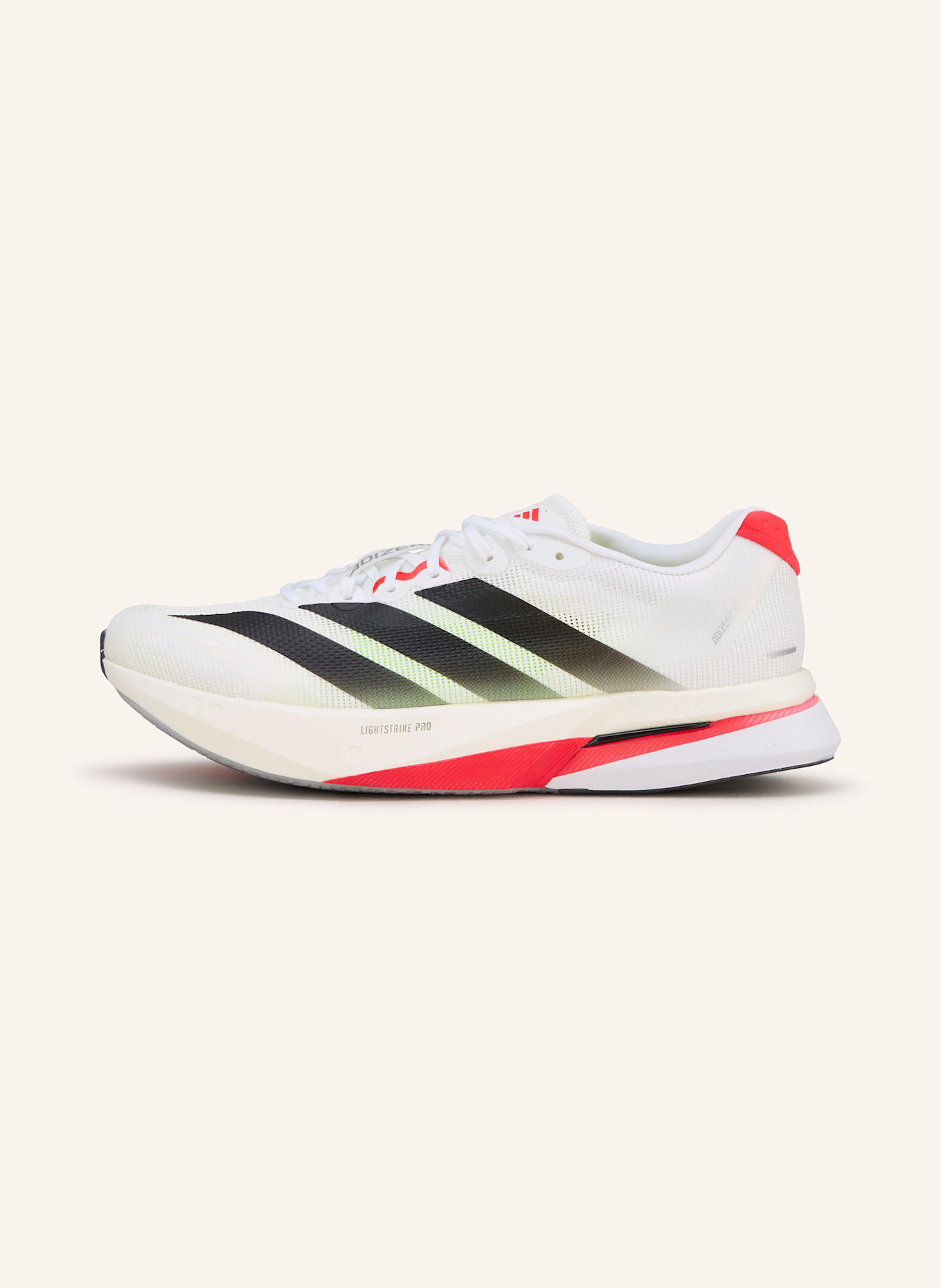 adidas Laufschuhe ADIZERO BOSTON 13: WEISS/ SCHWARZ/ NEONROT