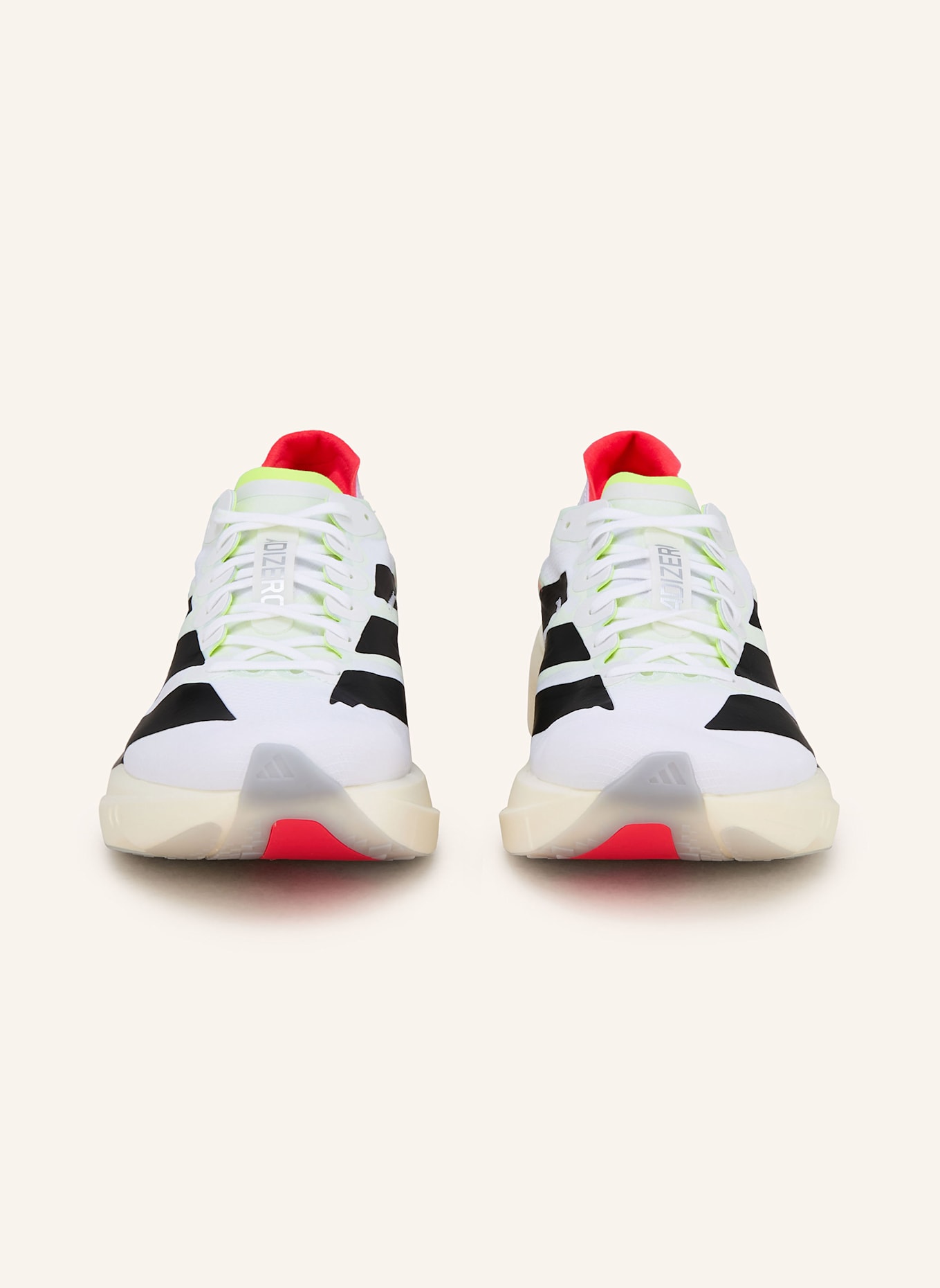 adidas Laufschuhe ADIZERO TAKUMI SEN 11: WEISS/ SCHWARZ/ NEONROT