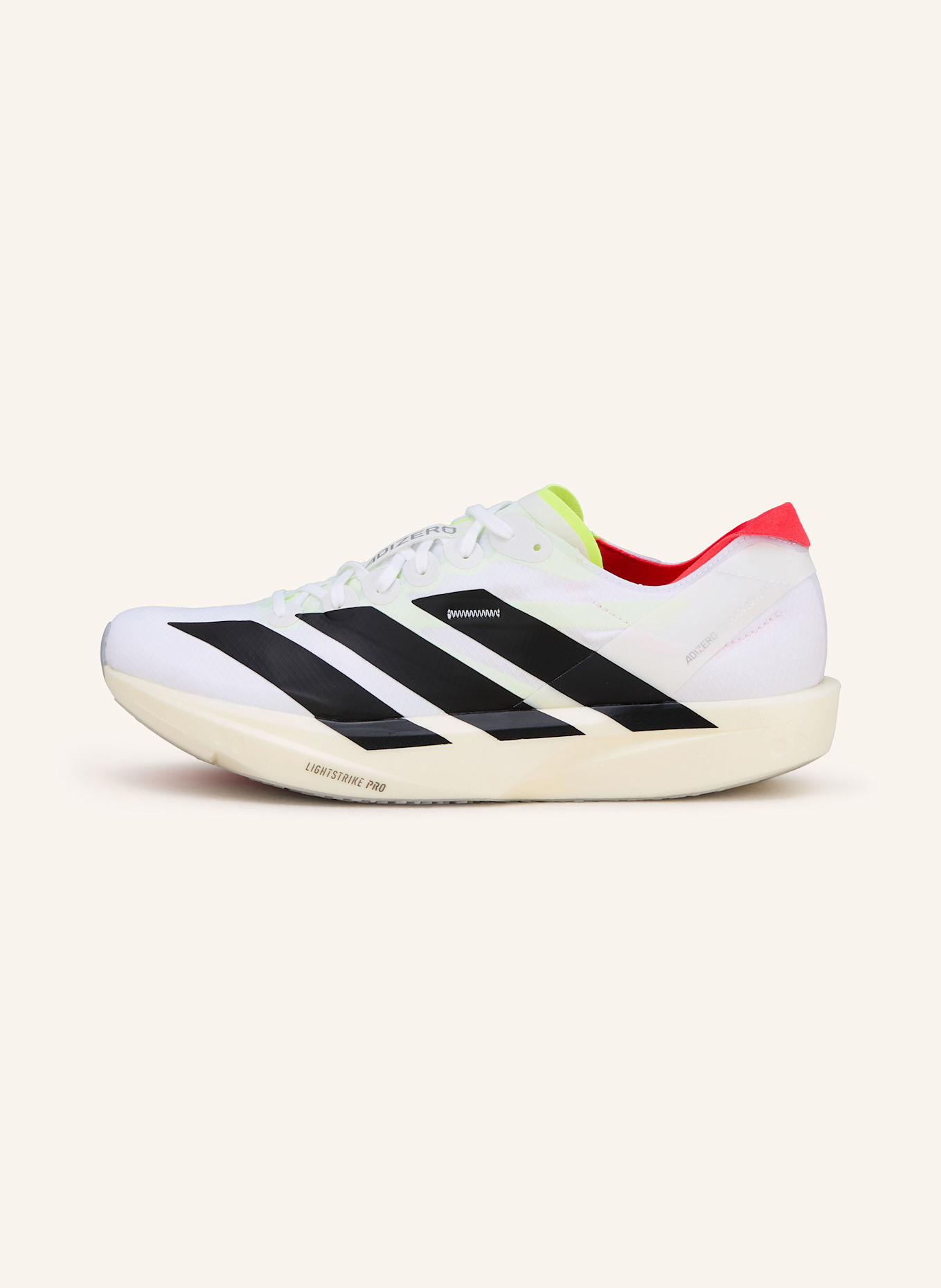 adidas Laufschuhe ADIZERO TAKUMI SEN 11: WEISS/ SCHWARZ/ NEONROT