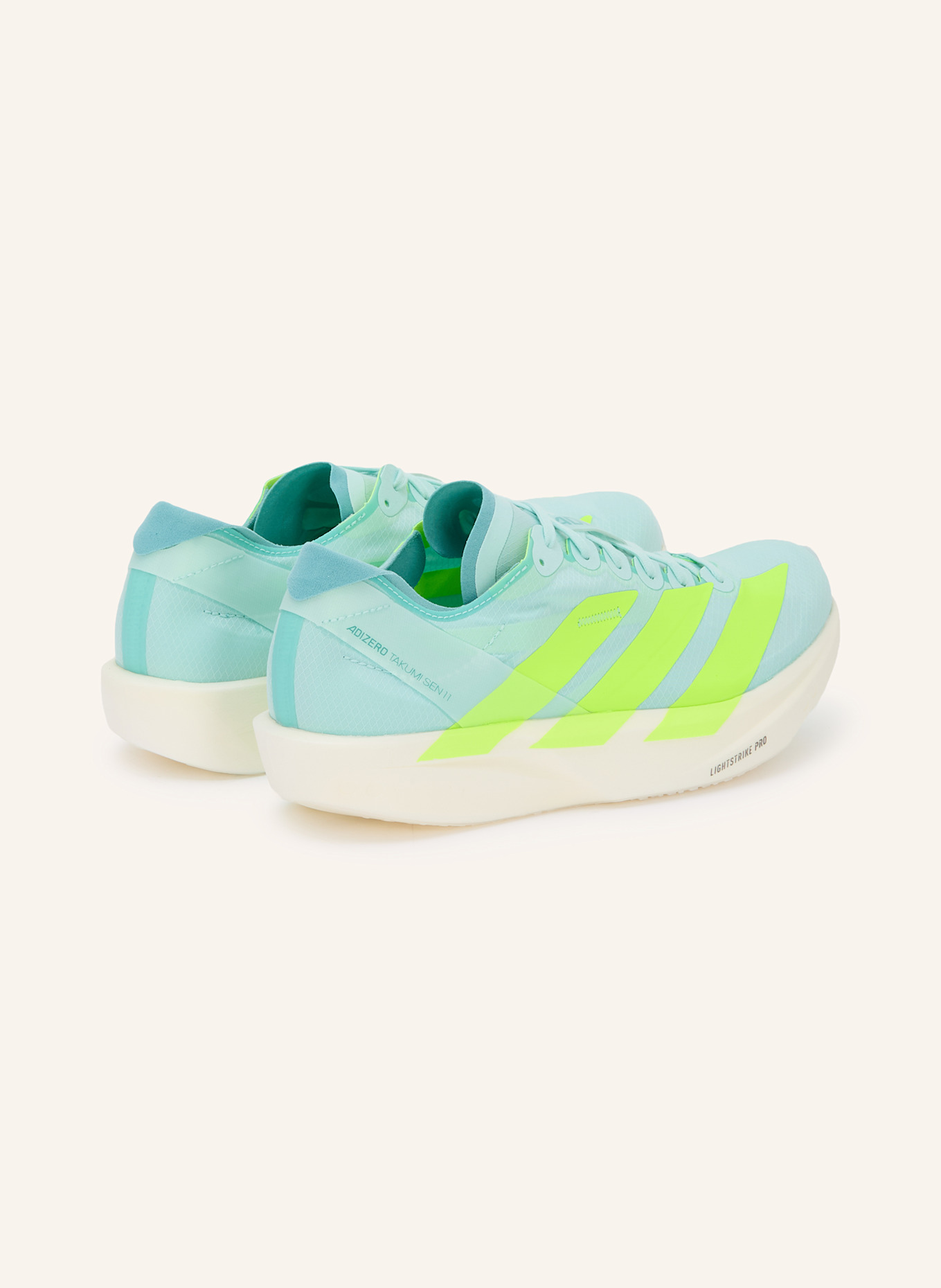 adidas Laufschuhe ADIZERO TAKUMI SEN 11: TÜRKIS / NEONGELB