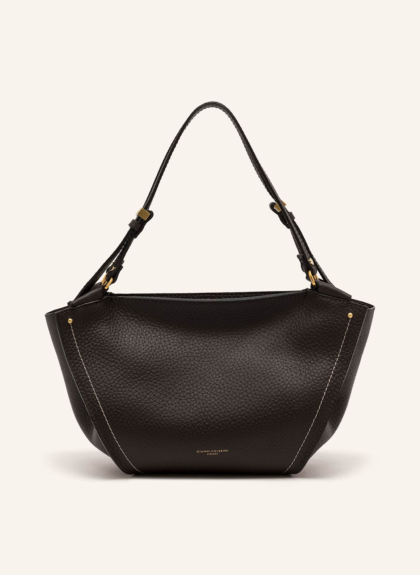 GIANNI CHIARINI Torba shopper BLOOM: CIEMNOBRĄZOWY