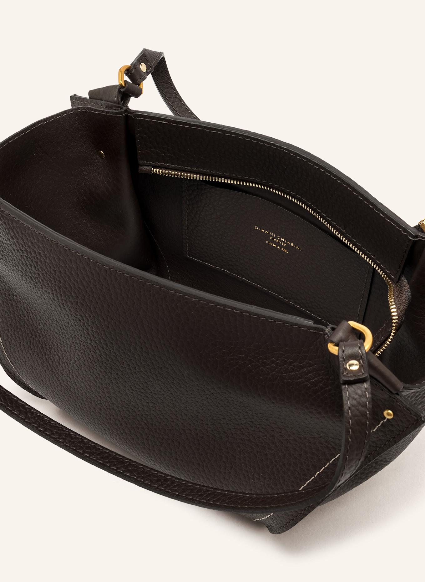 GIANNI CHIARINI Torba shopper BLOOM: CIEMNOBRĄZOWY