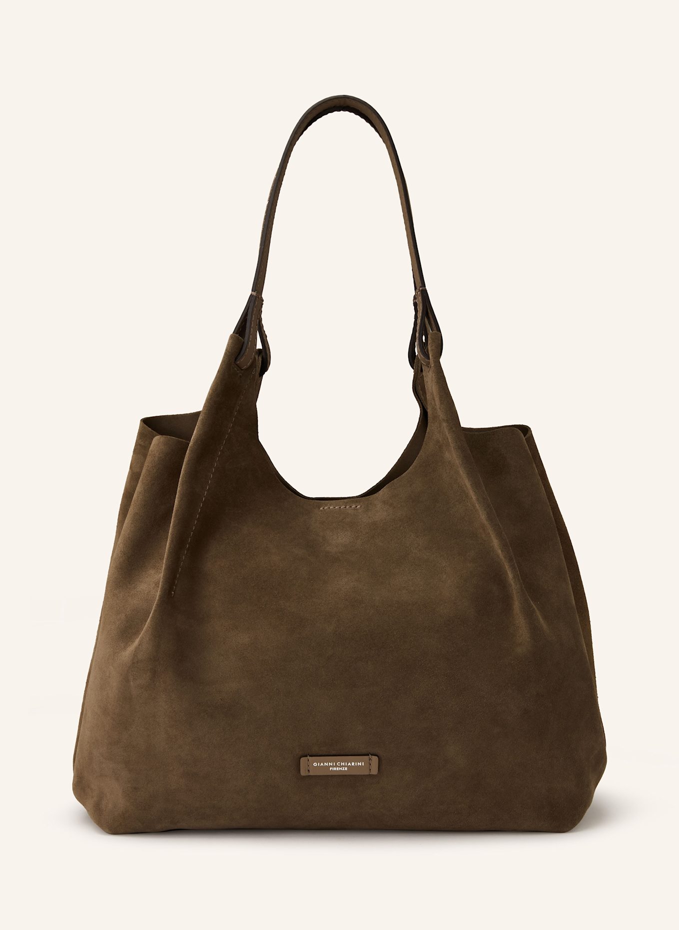 GIANNI CHIARINI Hobo-Bag DUA XL mit Pouch: KHAKI