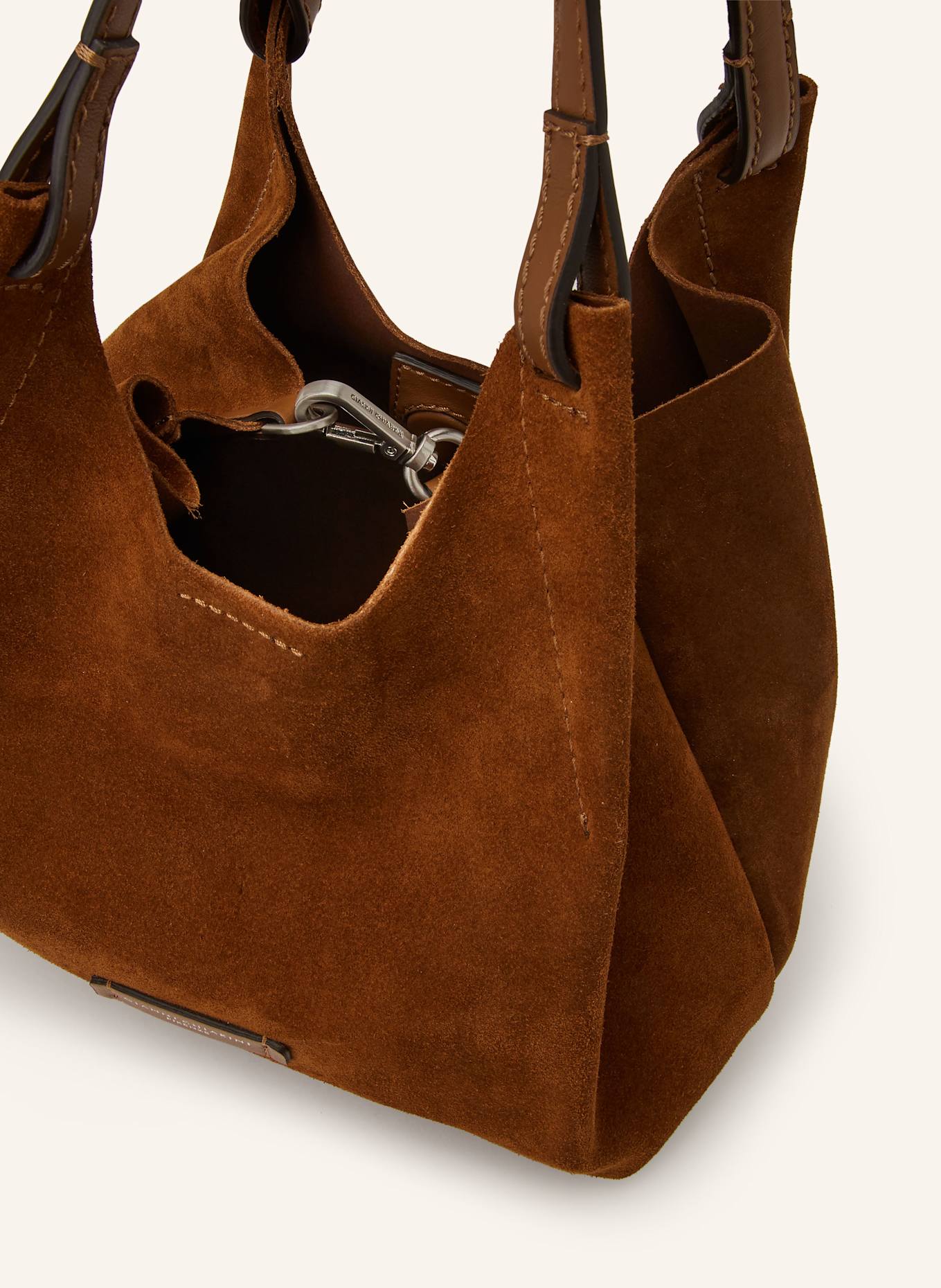 GIANNI CHIARINI Beuteltasche DUA MEDIUM mit Pouch: COGNAC