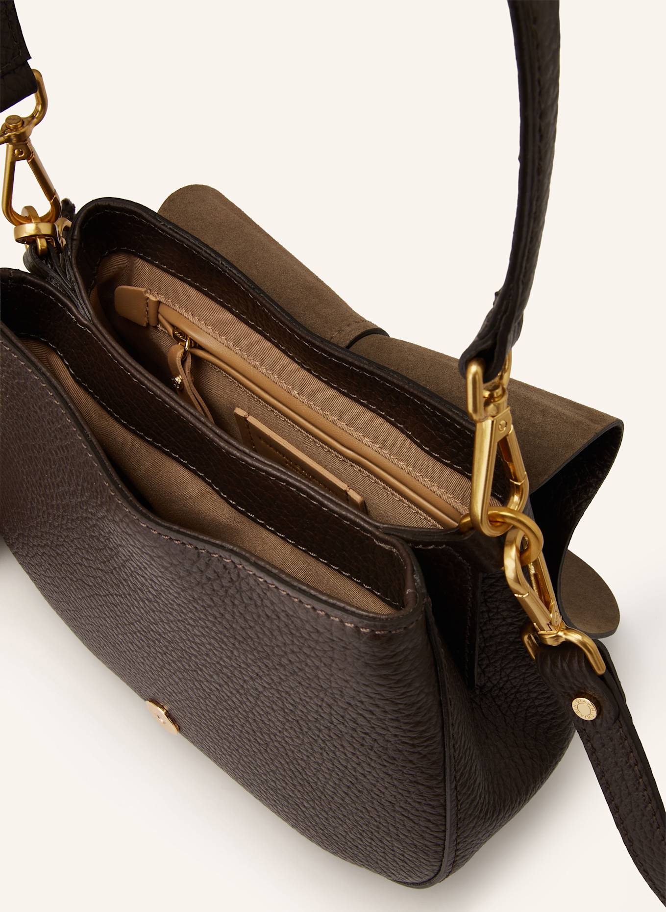 GIANNI CHIARINI Shoulder bag HELENA: DARK BROWN