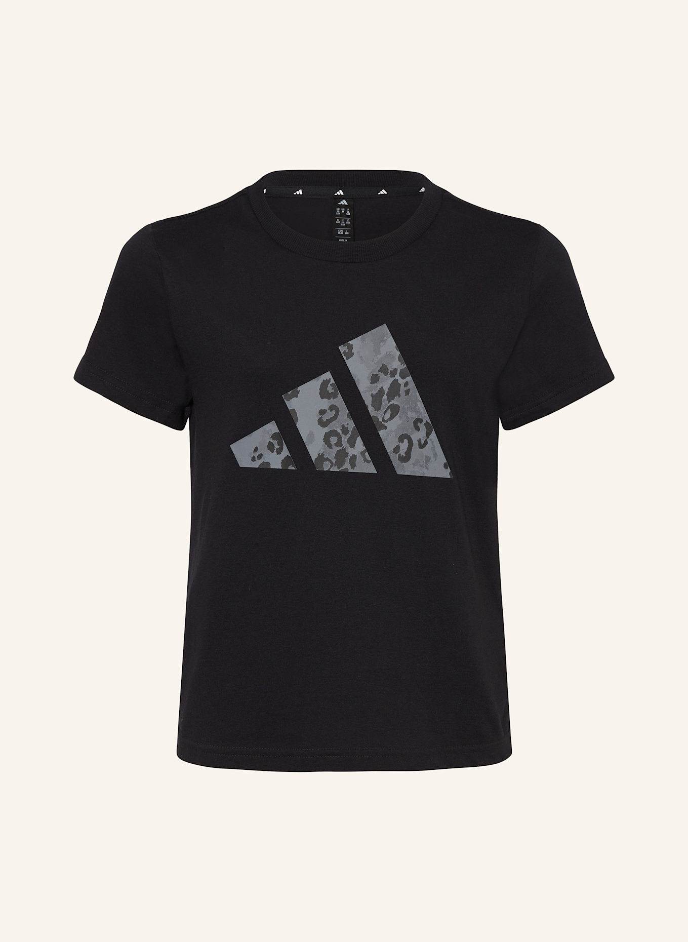 adidas T-Shirt G ANML SJ BL T: SCHWARZ
