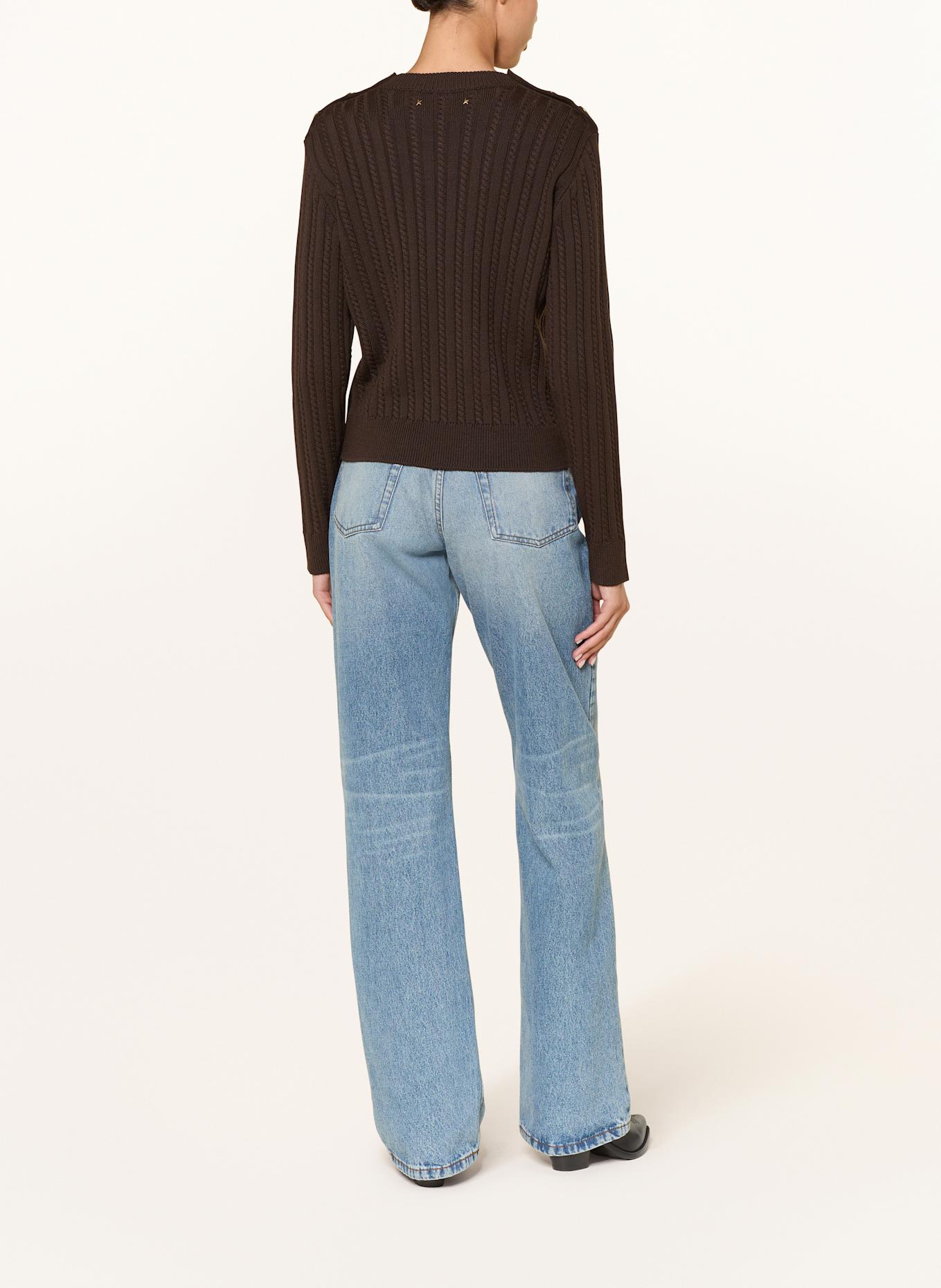 GOLDEN GOOSE Pullover JOURNEY: DUNKELBRAUN