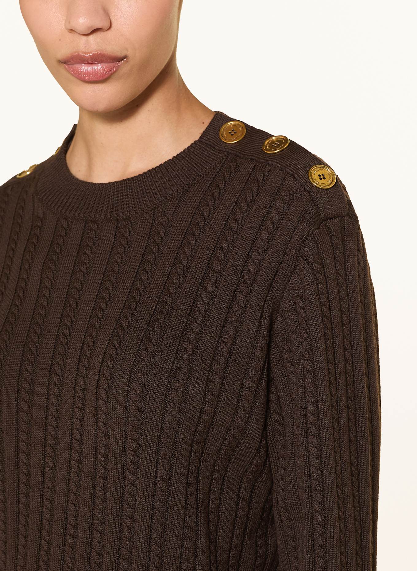 GOLDEN GOOSE Pullover JOURNEY: DUNKELBRAUN