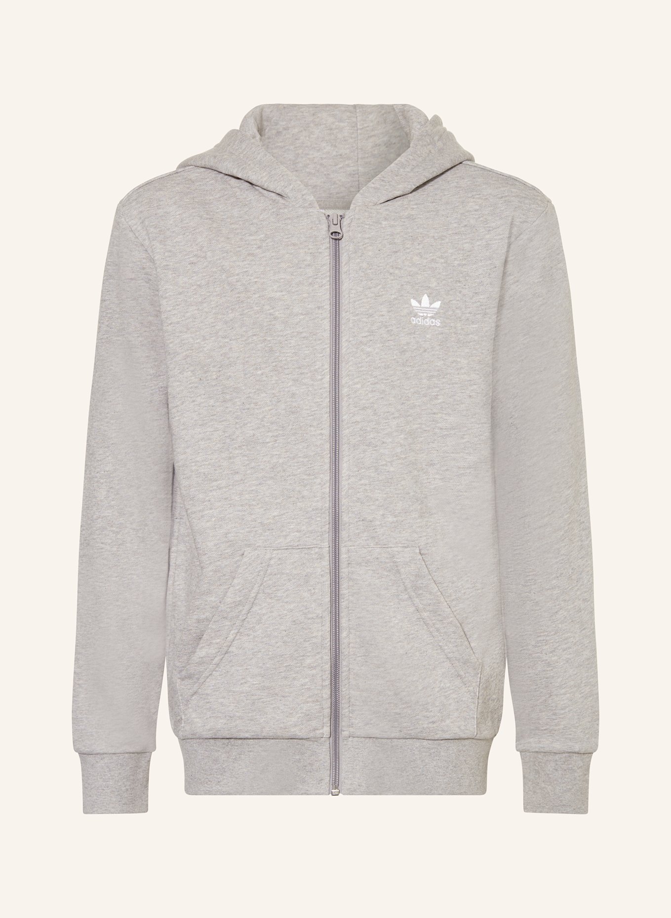 adidas hours Originals Bluza rozpinana FULL ZIP HOODIE: SZARY