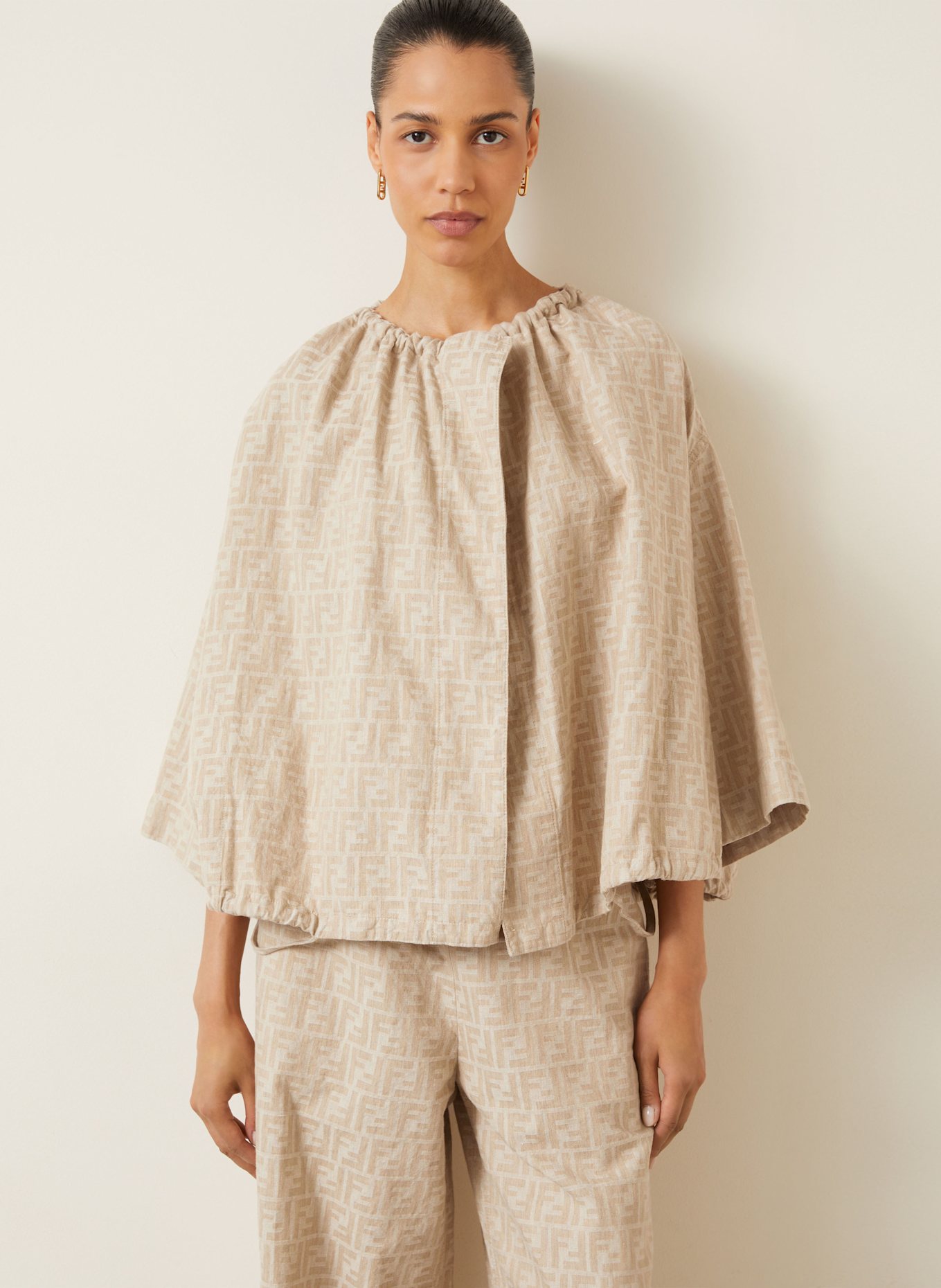 FENDI Jacke: HELLBRAUN