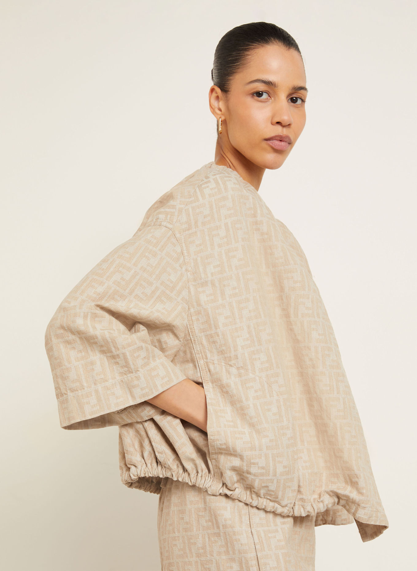 FENDI Jacke: HELLBRAUN