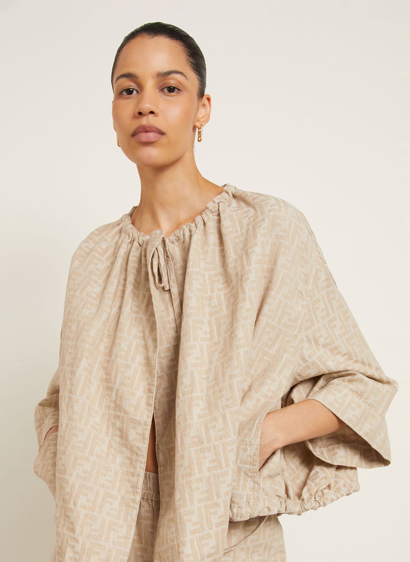 FENDI Jacke: HELLBRAUN