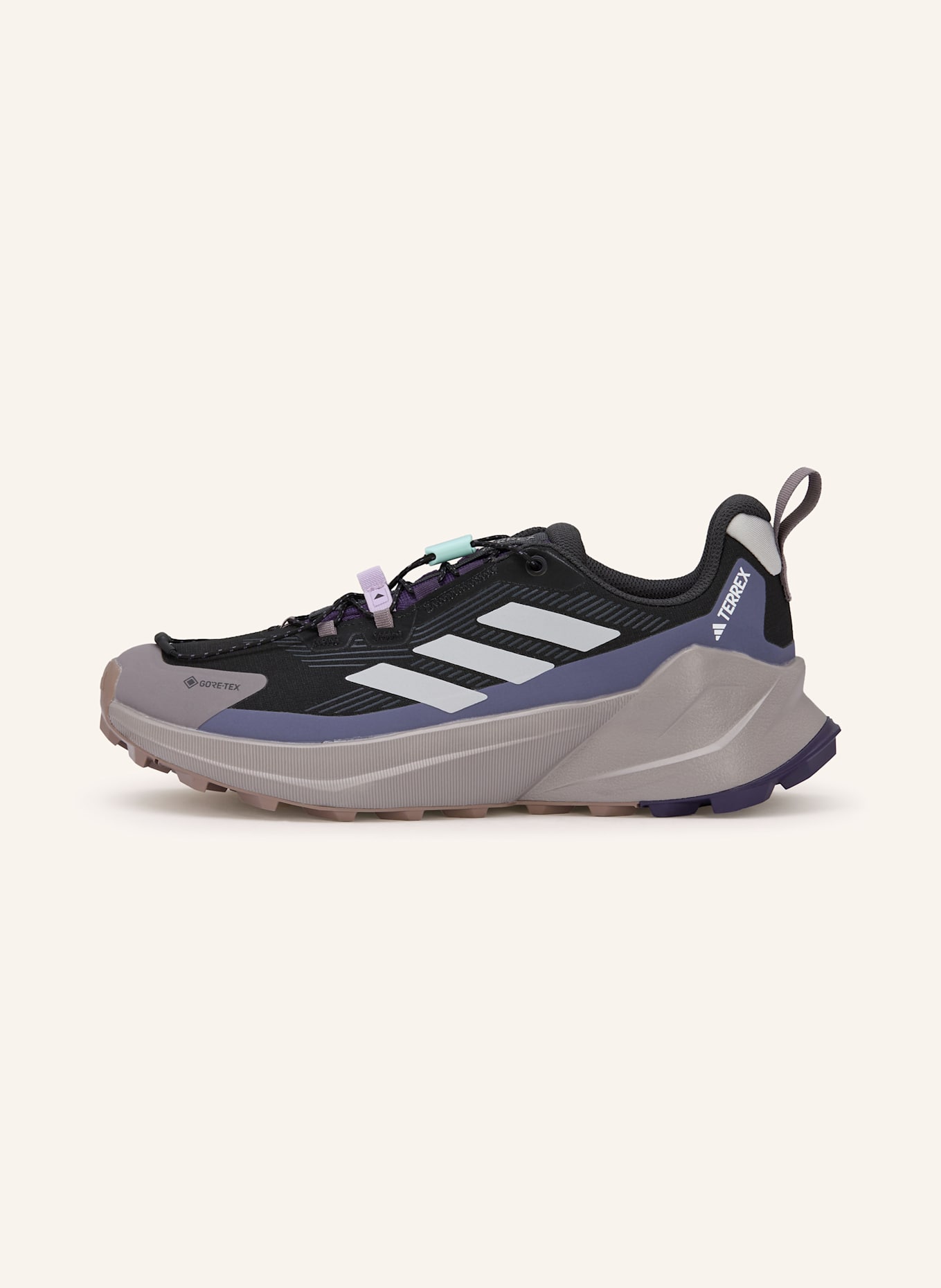 adidas TERREX TRAILMAKER 2 GTX SL hiking shoes: BLACK / DARK PURPLE / LIGHT GRAY